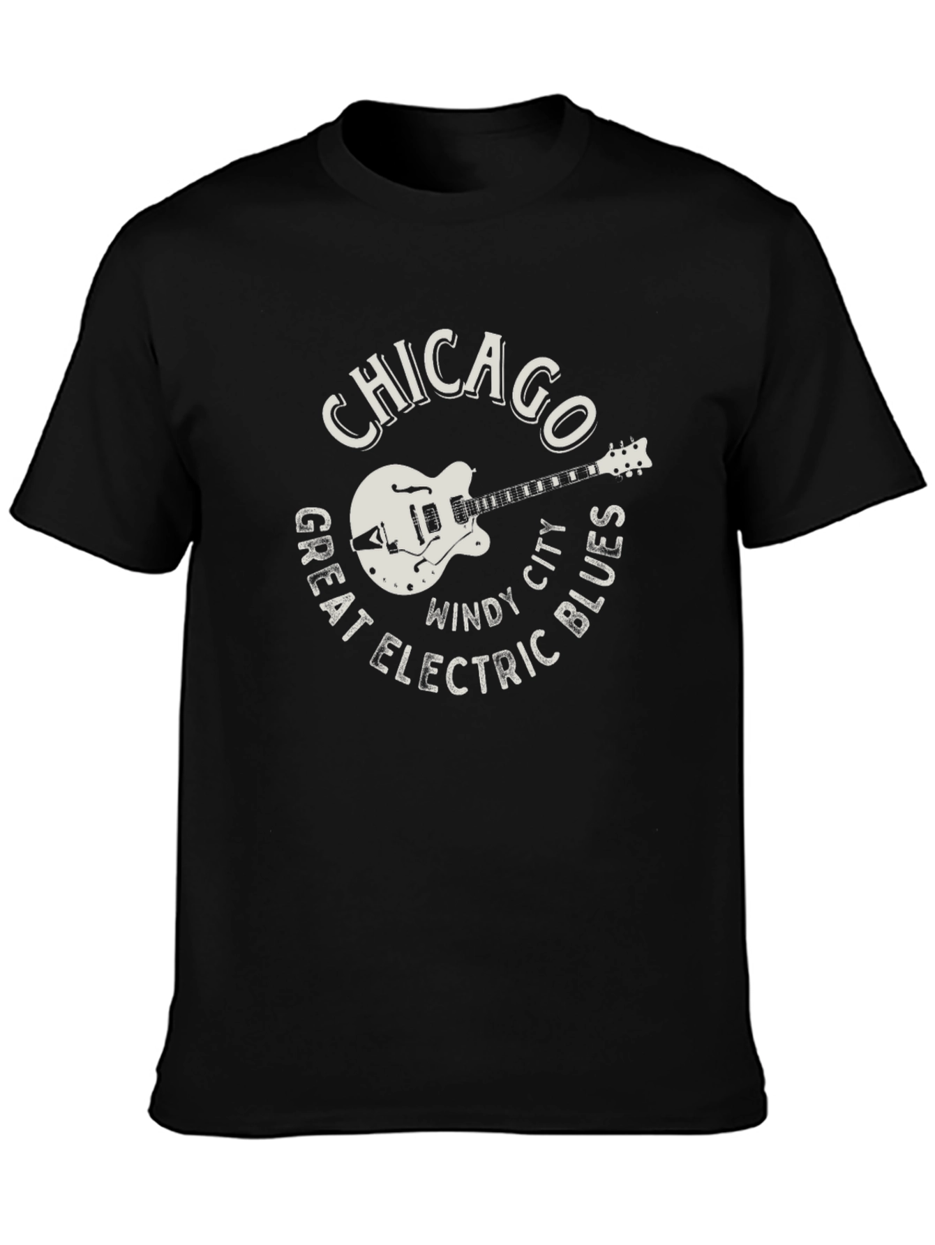 Chicago Electric Blues Guitar T-Shirt - Windy City Tee