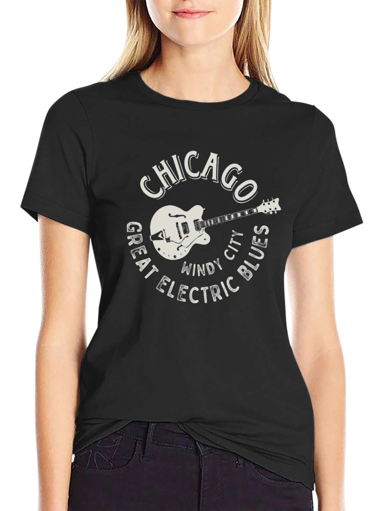 Chicago Electric Blues Guitar T-Shirt - Windy City Tee