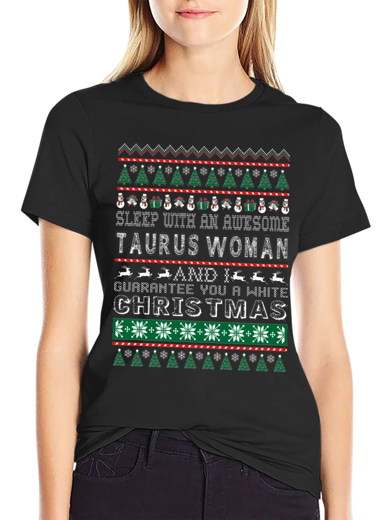 Taurus Woman Christmas T-Shirt