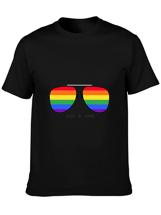 Love is Love Rainbow Sunglasses Graphic Tee