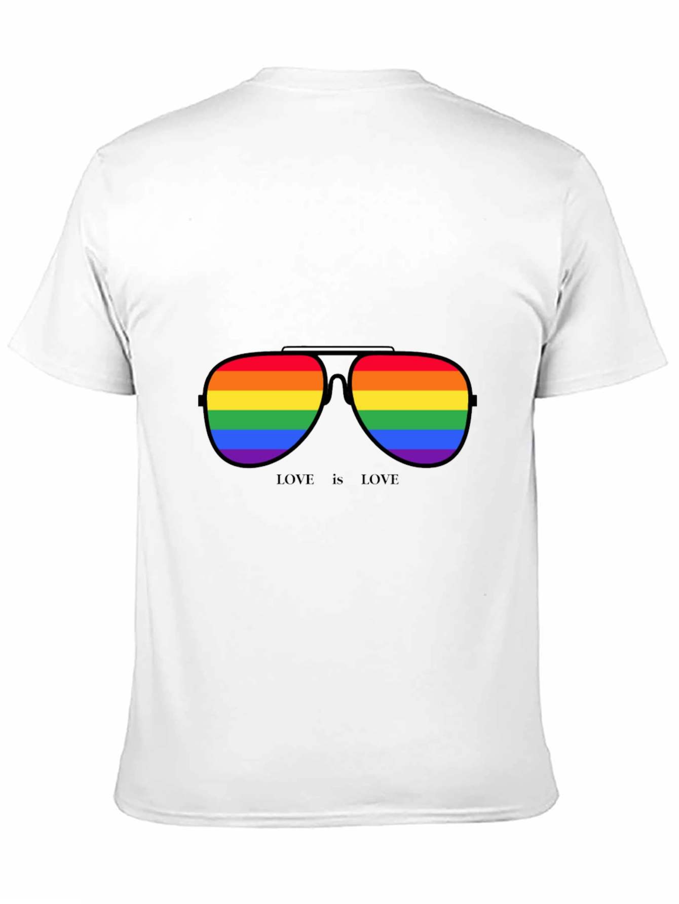 Love is Love Rainbow Sunglasses Graphic Tee