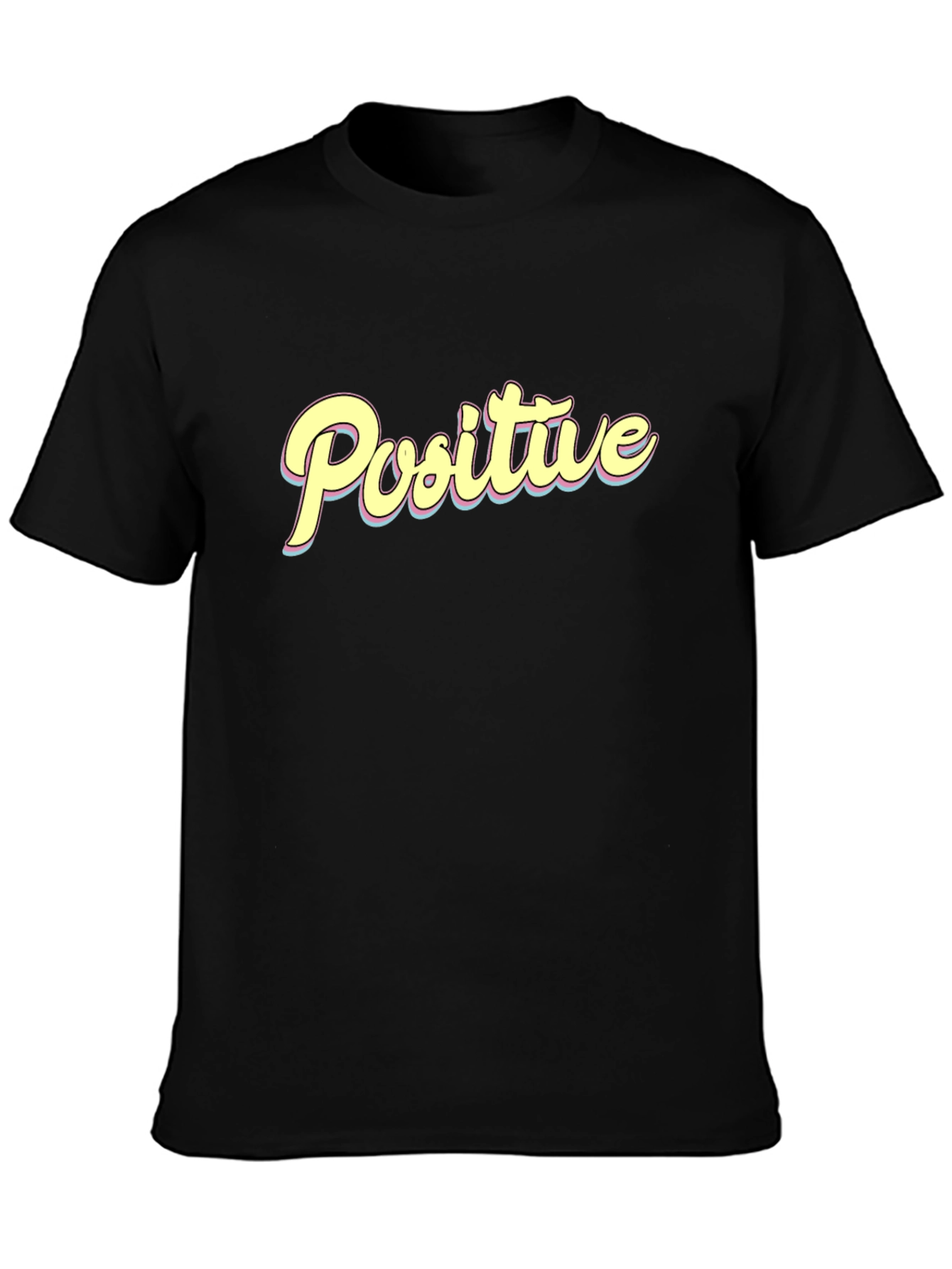 Positive Vibes Graphic Tee - Black T-Shirt