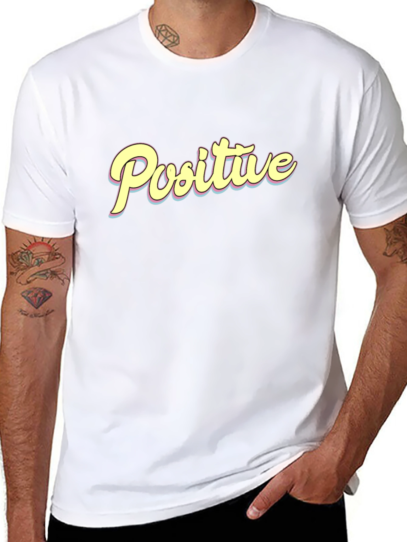 Positive Vibes Graphic Tee - Black T-Shirt