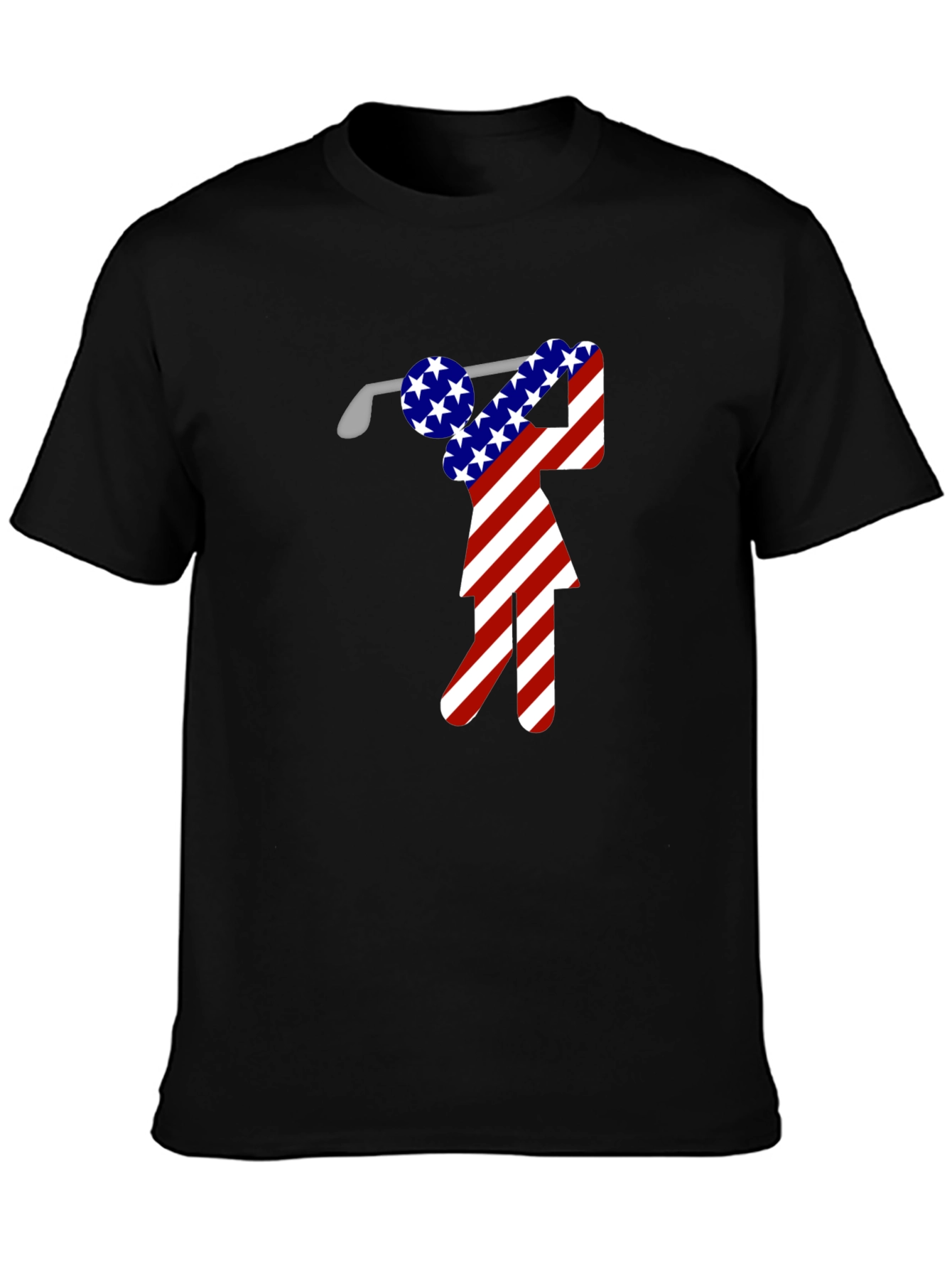American Flag Golf T-Shirt