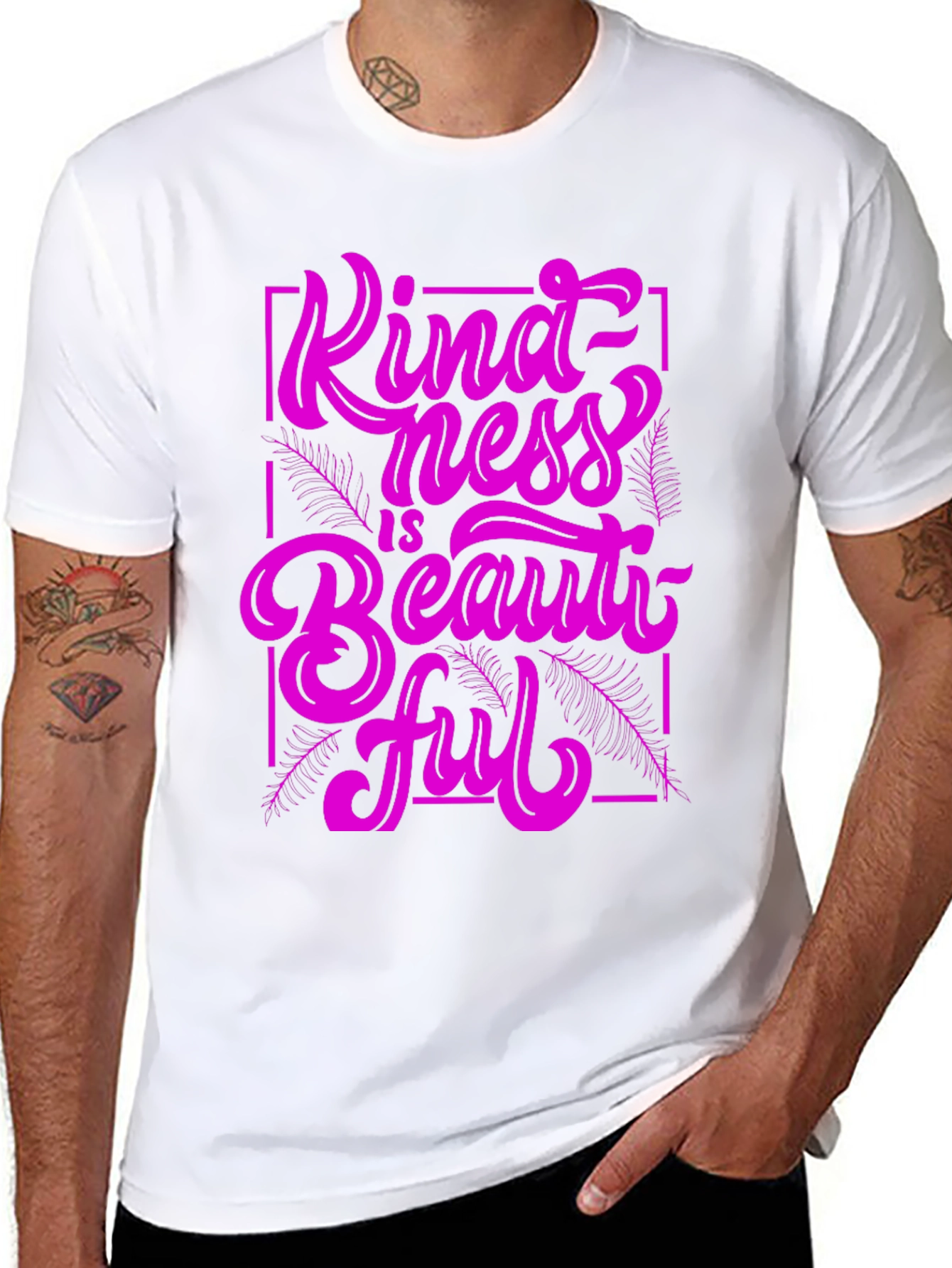 Kindness is Beautiful Graphic Tee - Black