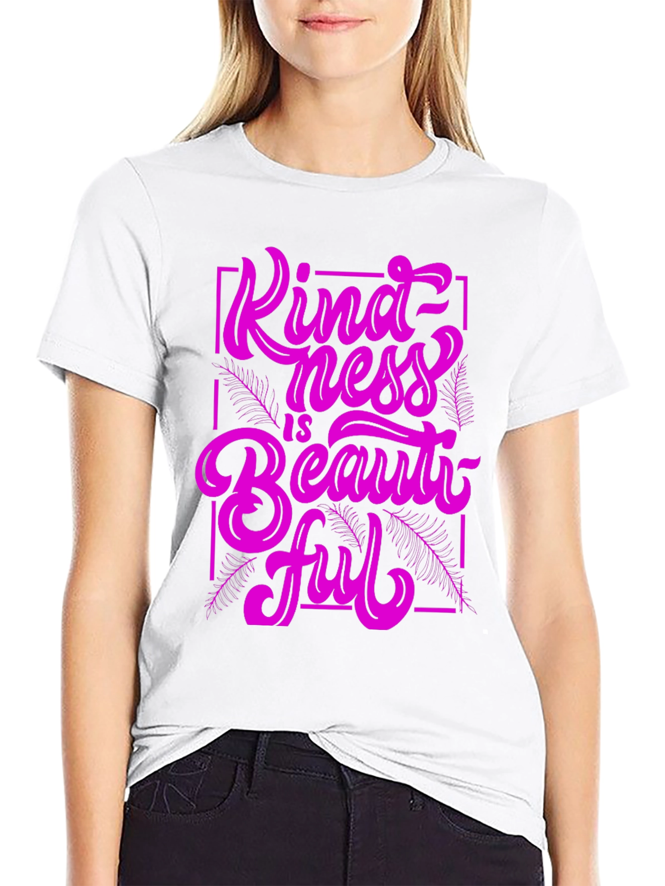 Kindness is Beautiful Graphic Tee - Black