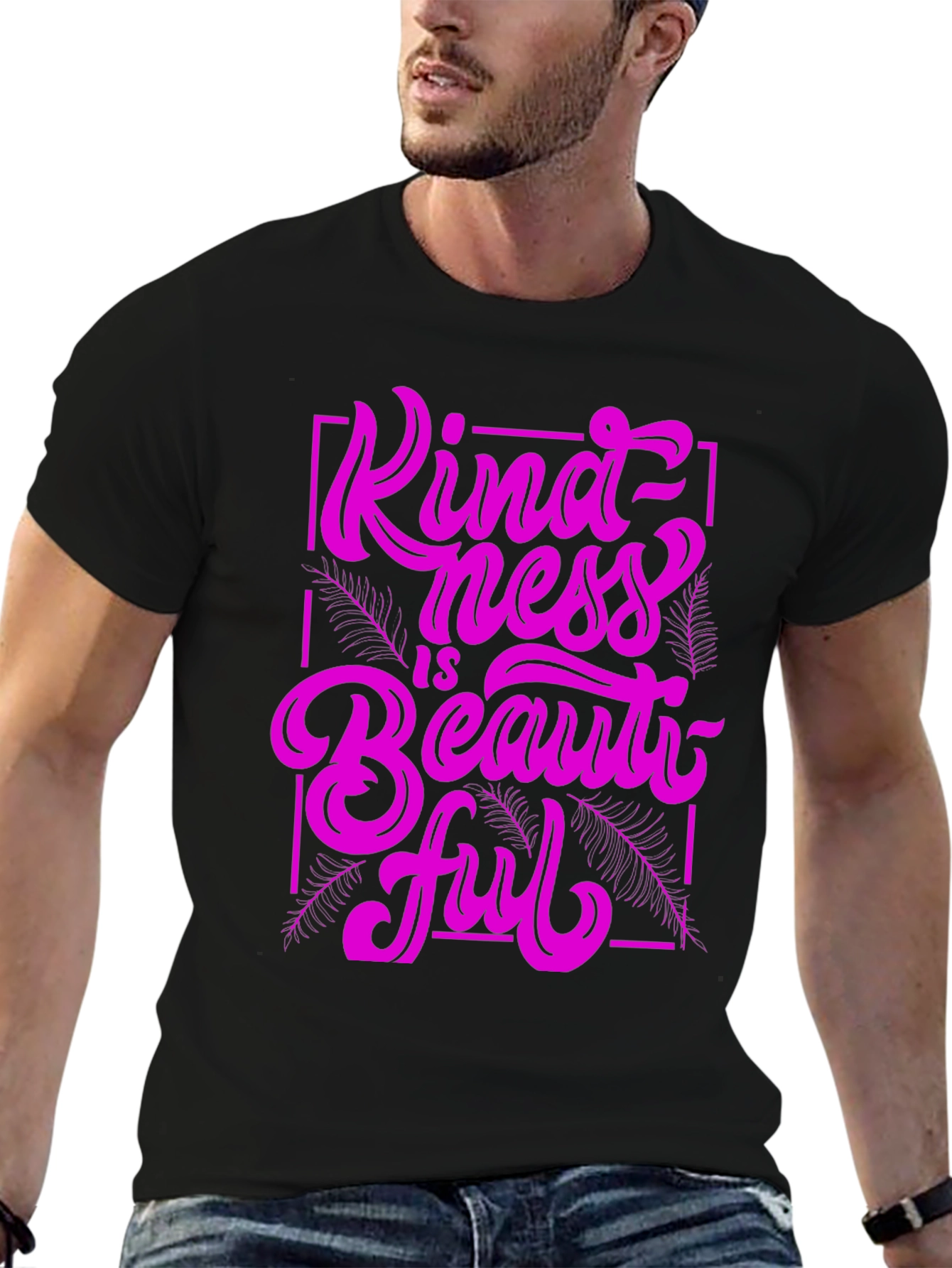 Kindness is Beautiful Graphic Tee - Black