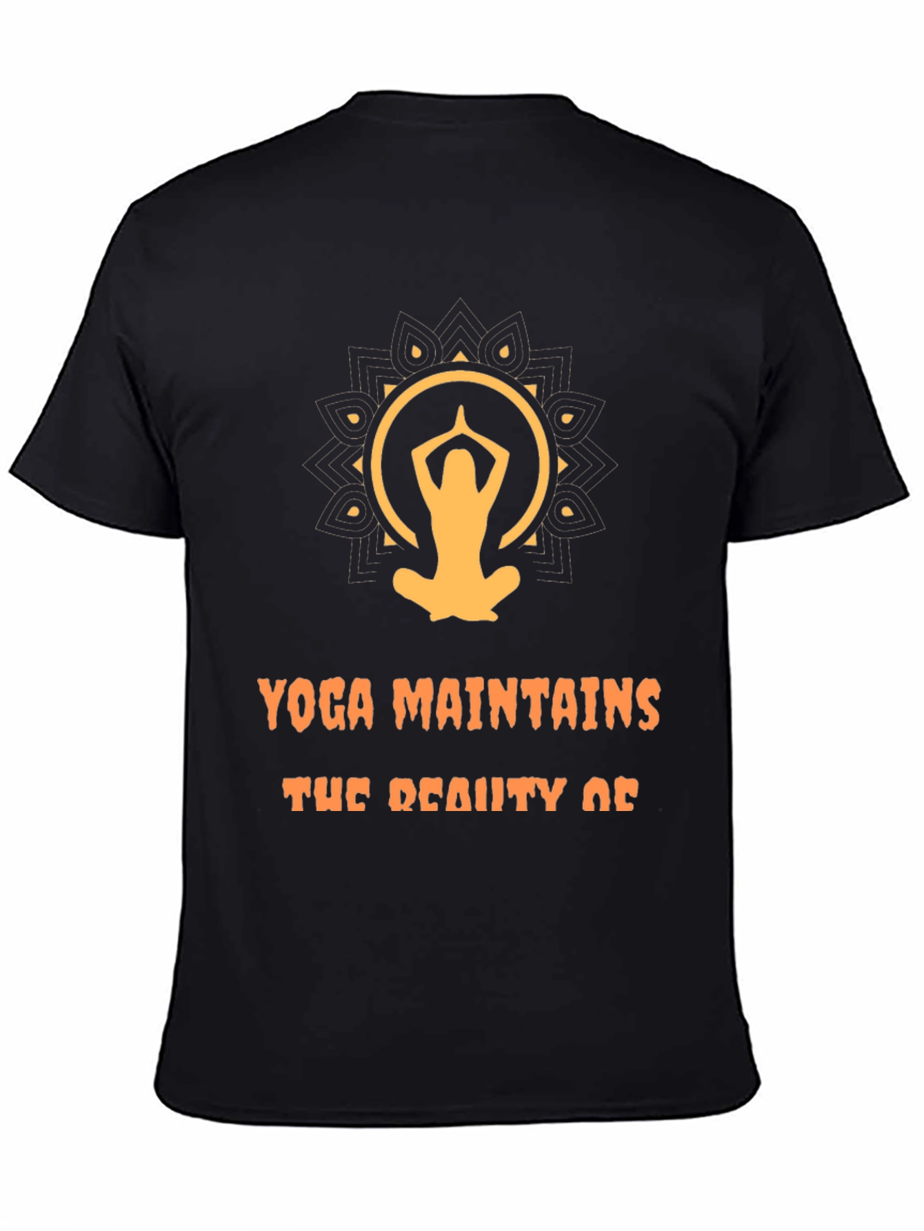Yoga Maintains Beauty Graphic T-Shirt