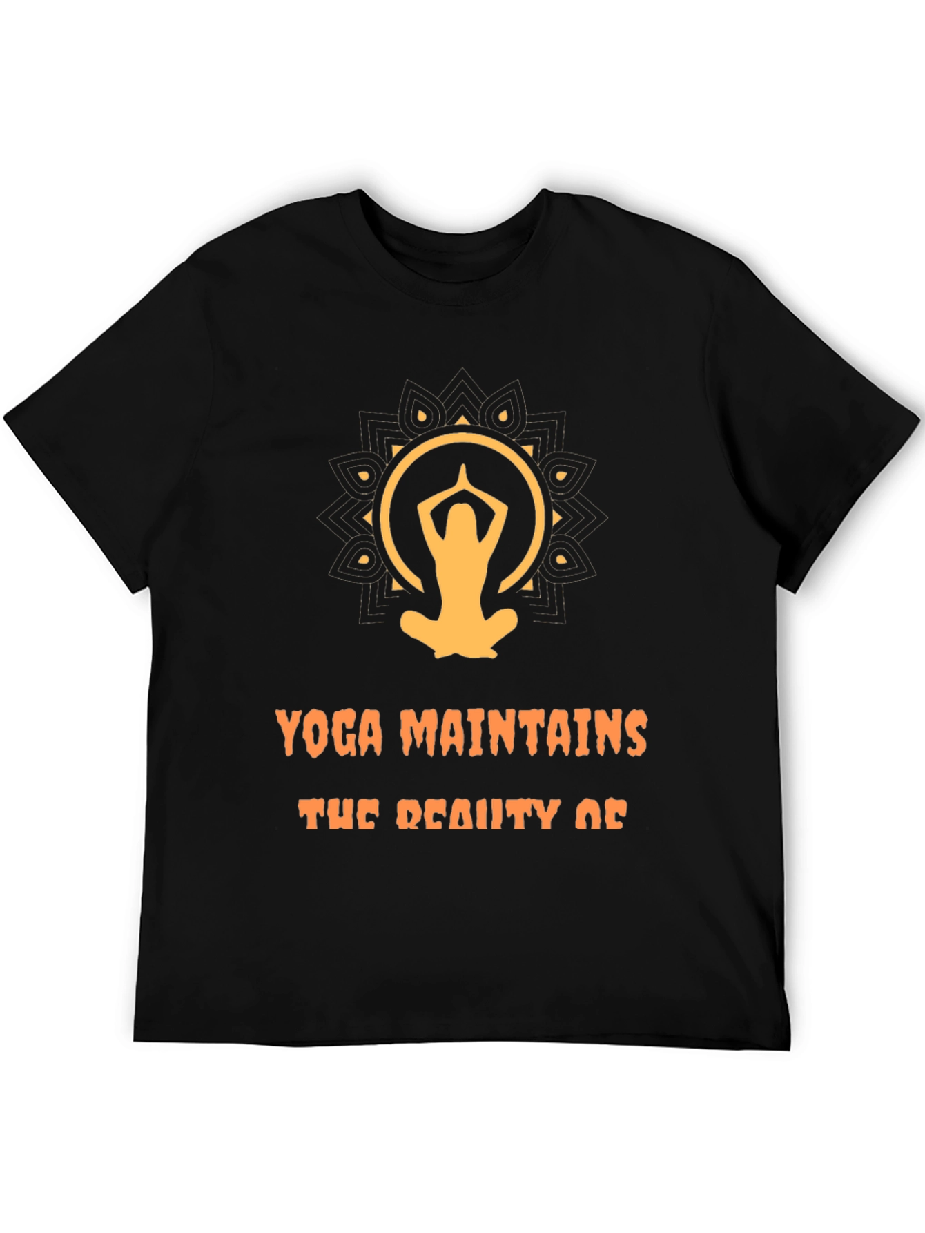 Yoga Maintains Beauty Graphic T-Shirt