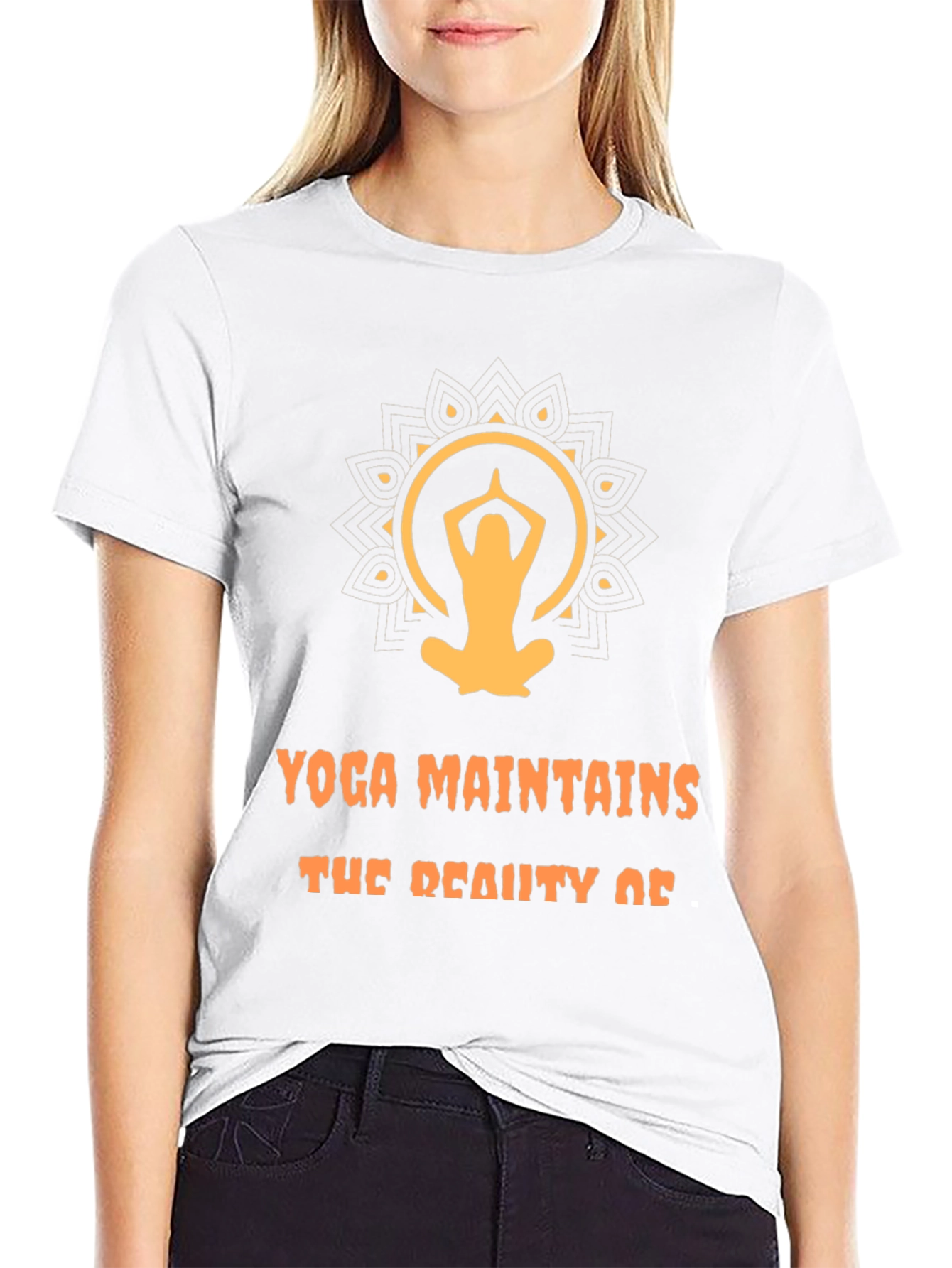 Yoga Maintains Beauty Graphic T-Shirt