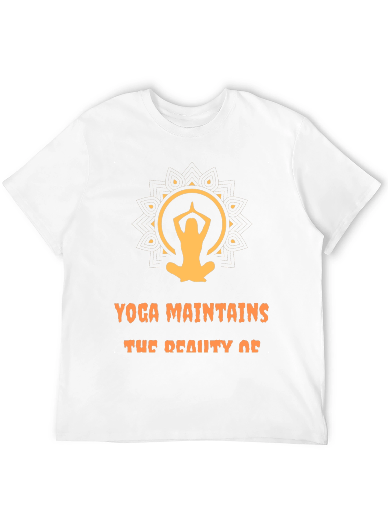 Yoga Maintains Beauty Graphic T-Shirt