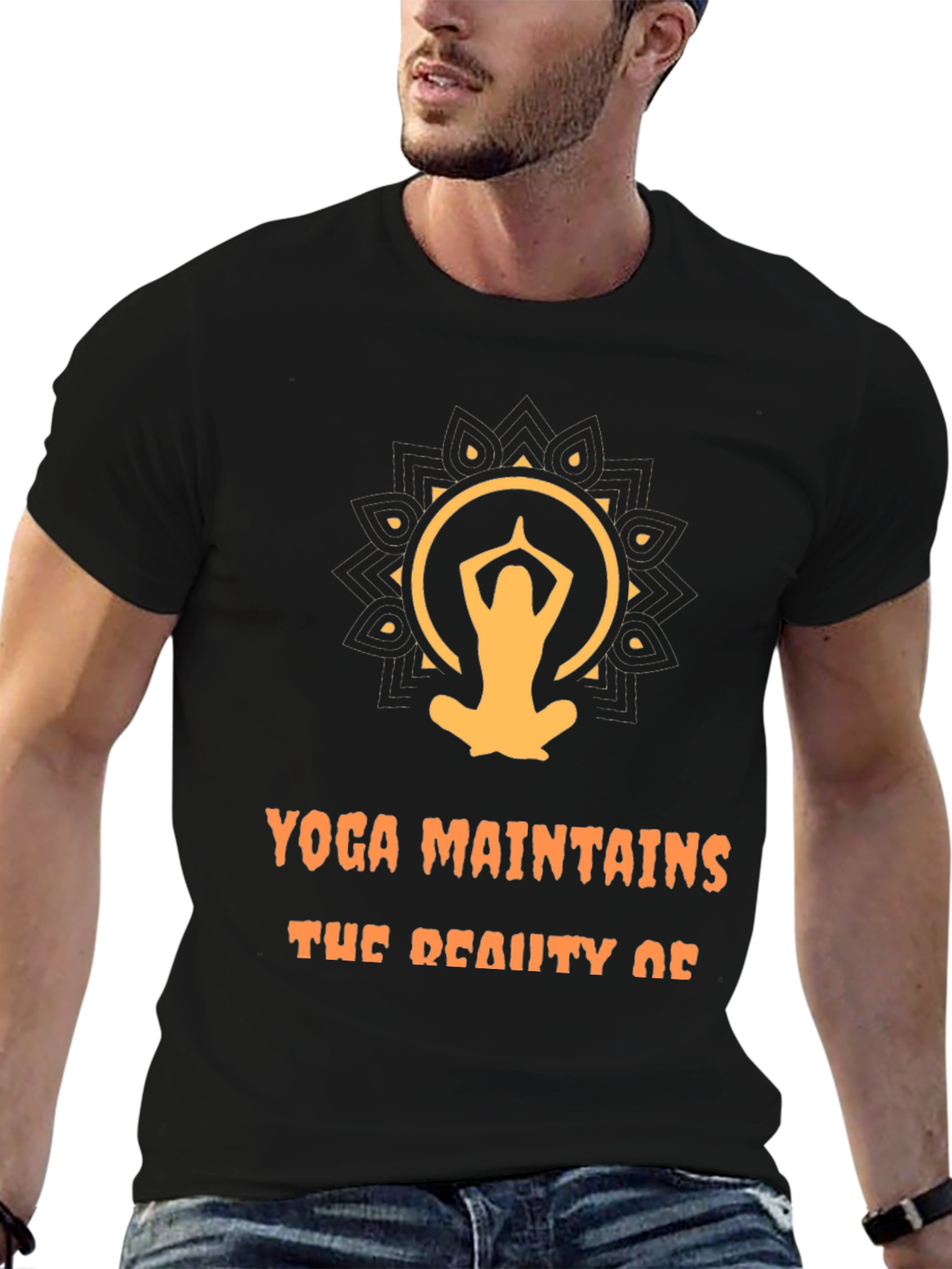 Yoga Maintains Beauty Graphic T-Shirt