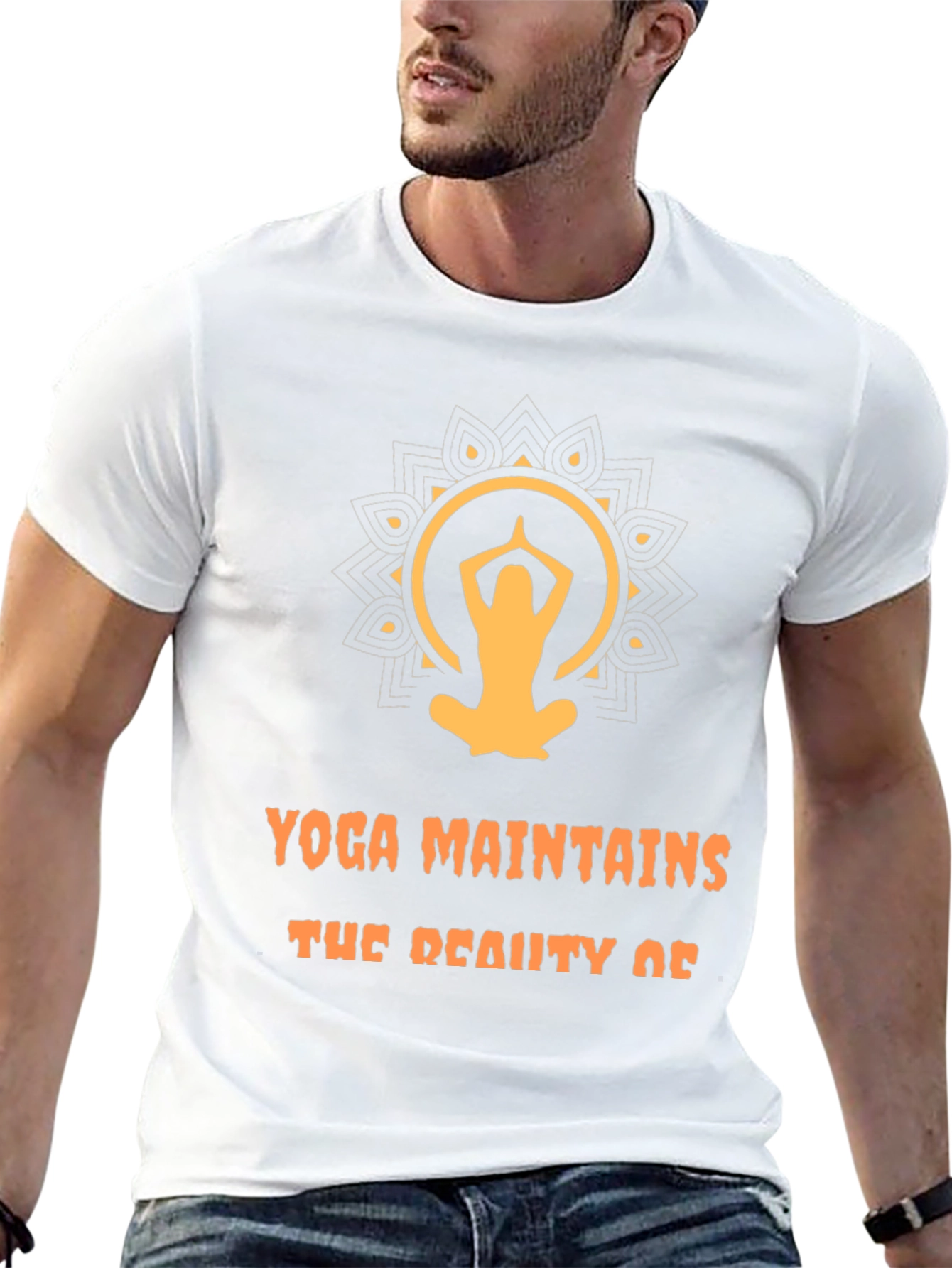 Yoga Maintains Beauty Graphic T-Shirt