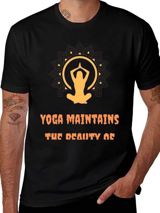 Yoga Maintains Beauty Graphic T-Shirt