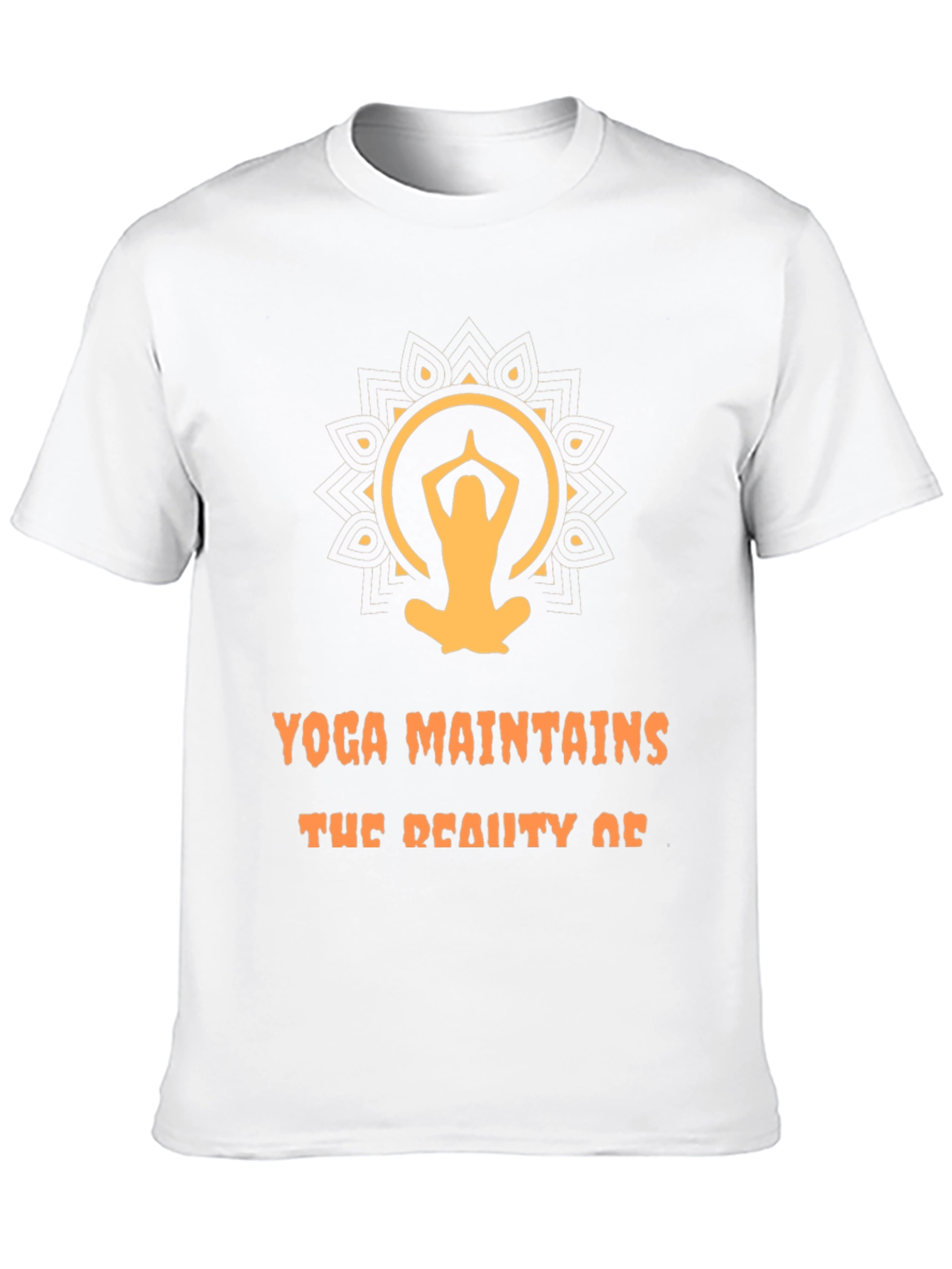 Yoga Maintains Beauty Graphic T-Shirt