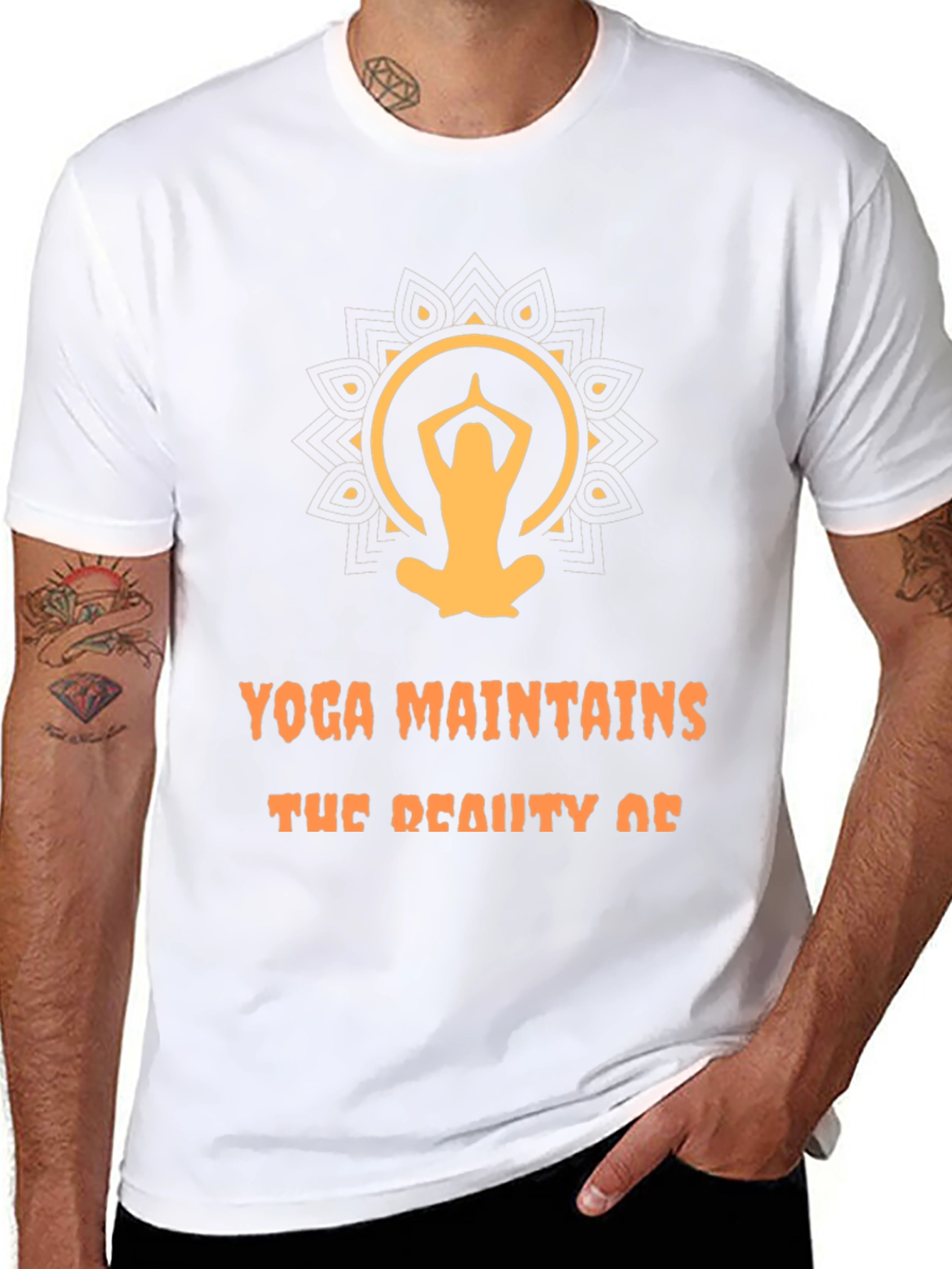 Yoga Maintains Beauty Graphic T-Shirt