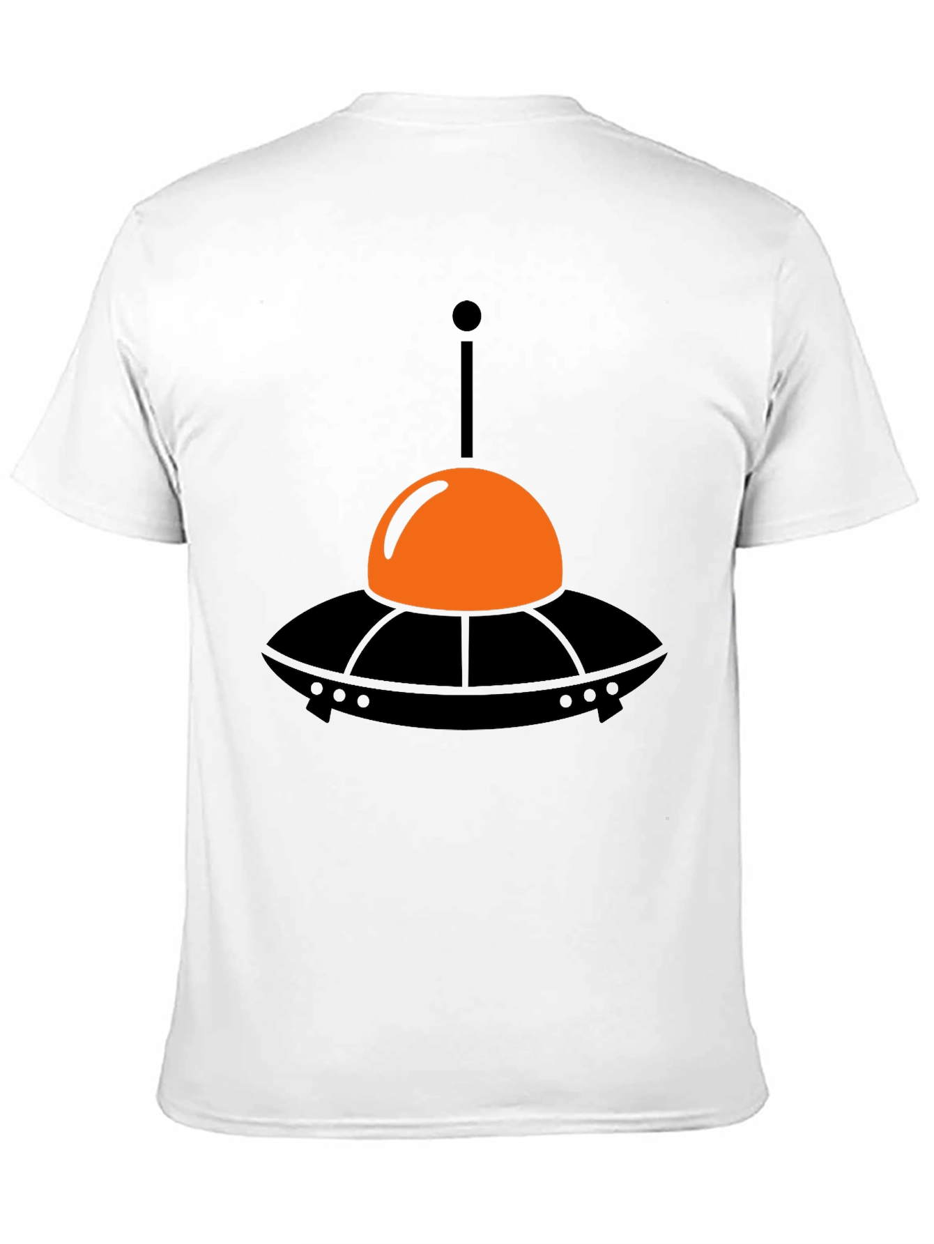 UFO Graphic Tee - Black Cotton T-Shirt