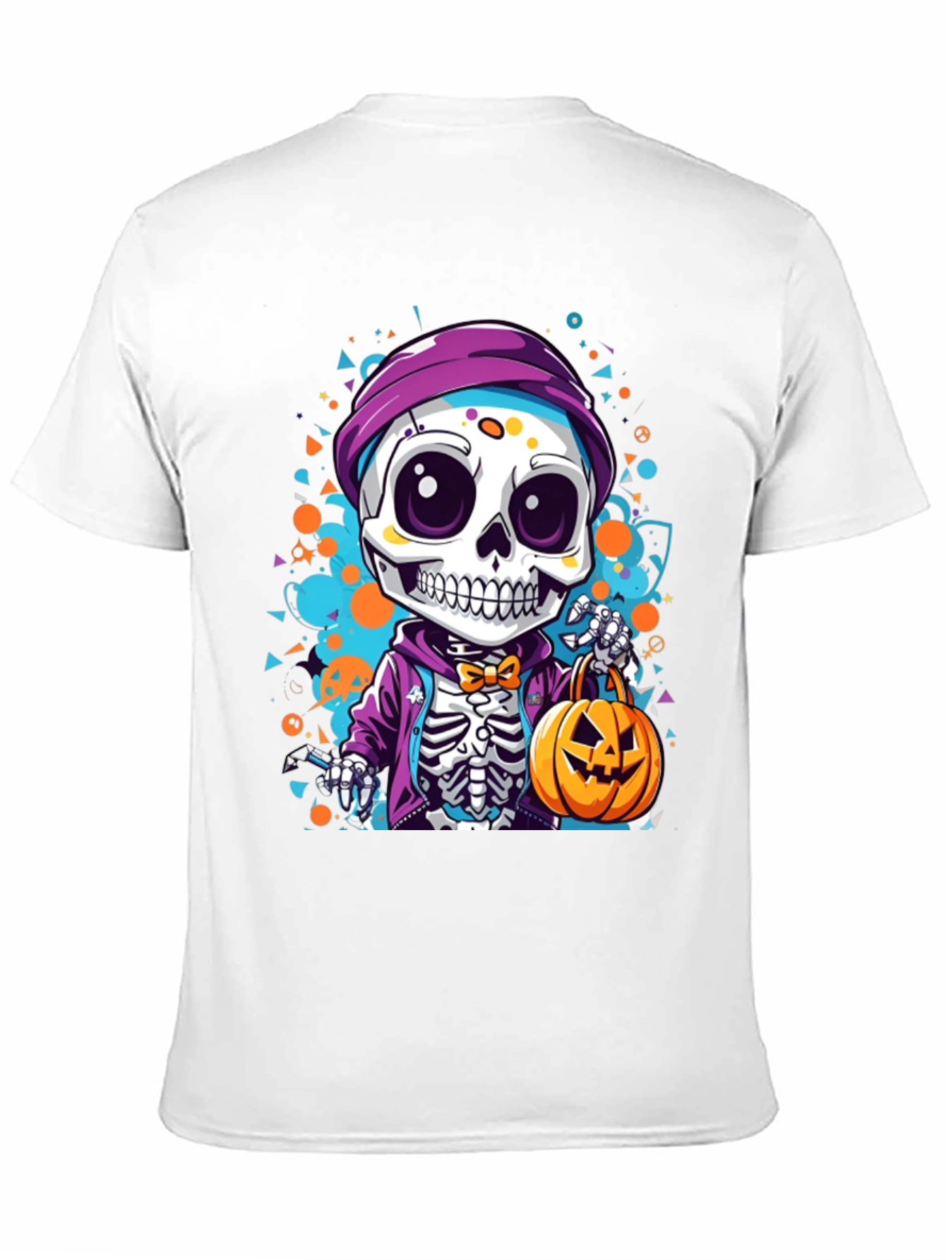 Halloween Skeleton Cartoon T-Shirt
