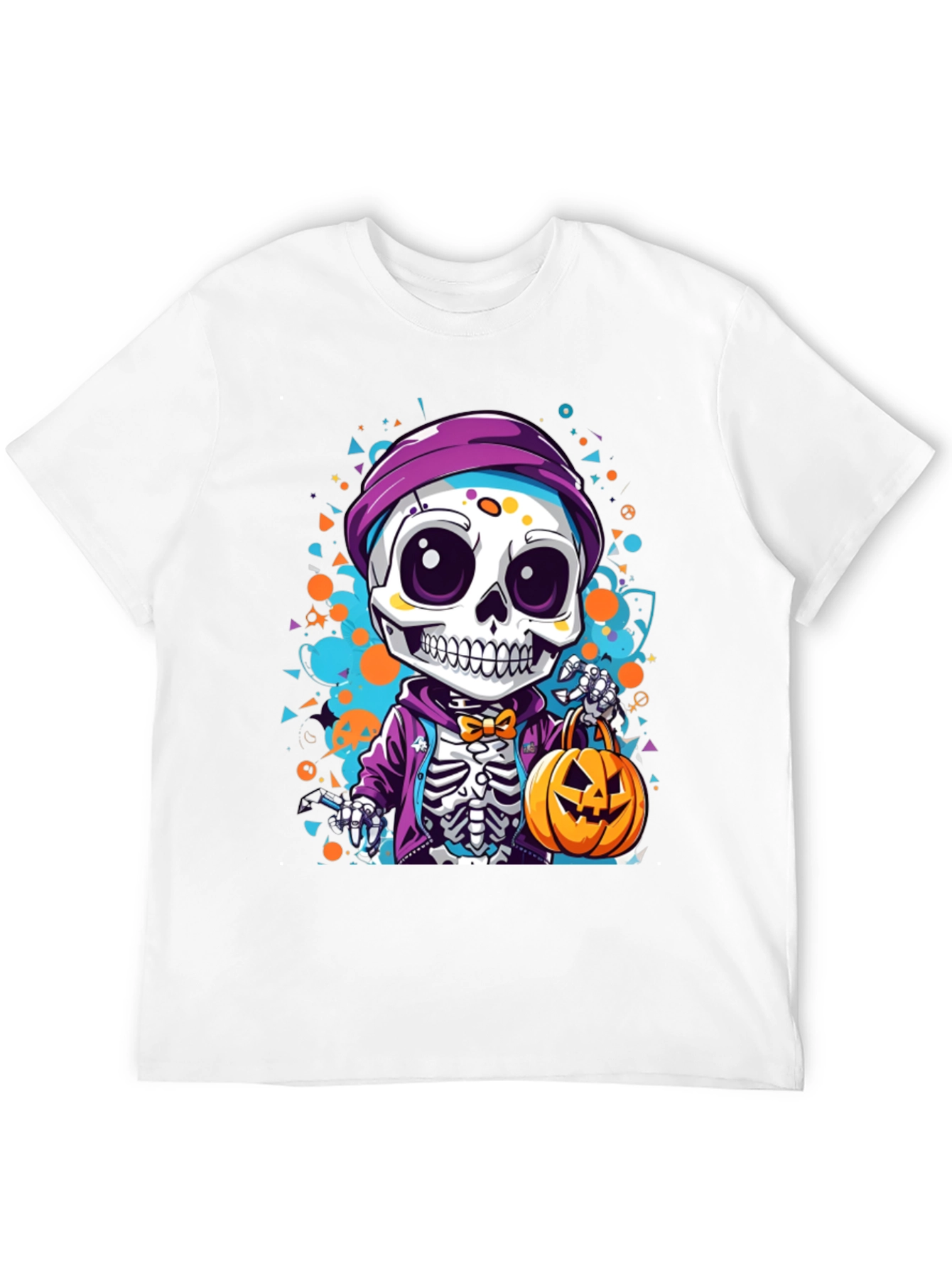 Halloween Skeleton Cartoon T-Shirt
