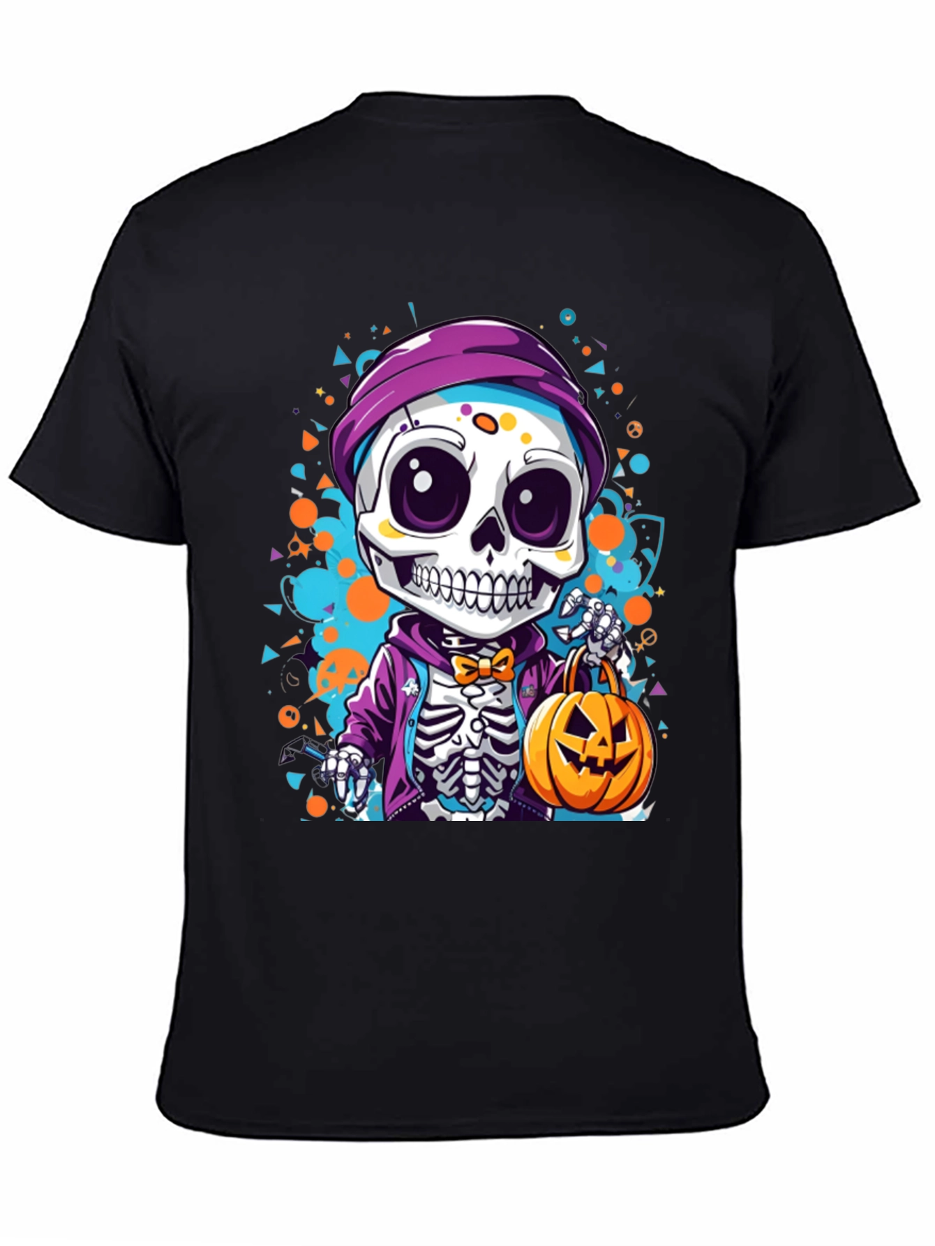 Halloween Skeleton Cartoon T-Shirt