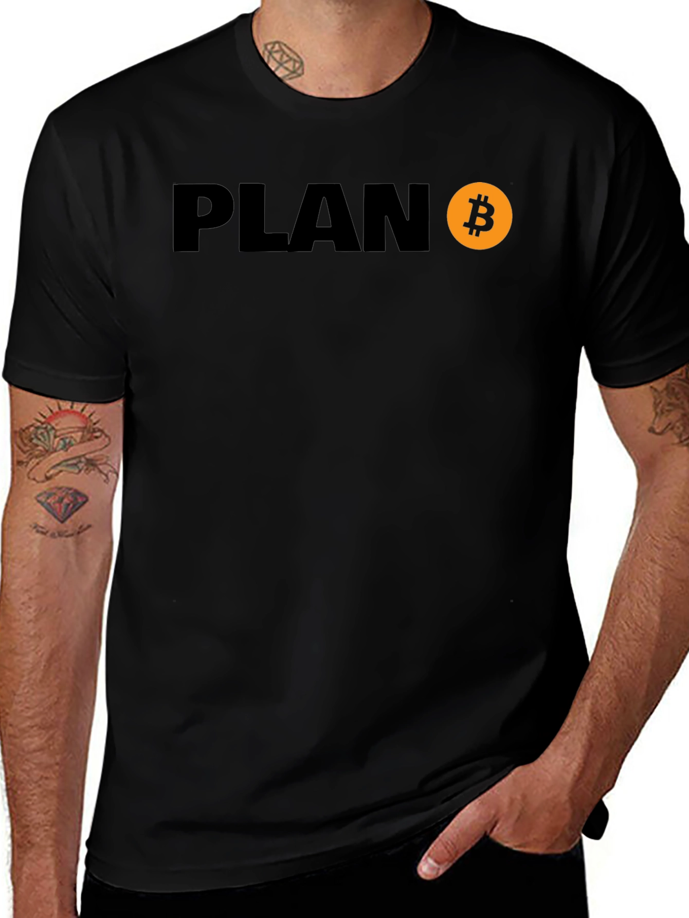 Plan B Bitcoin Crypto T-Shirt - Black