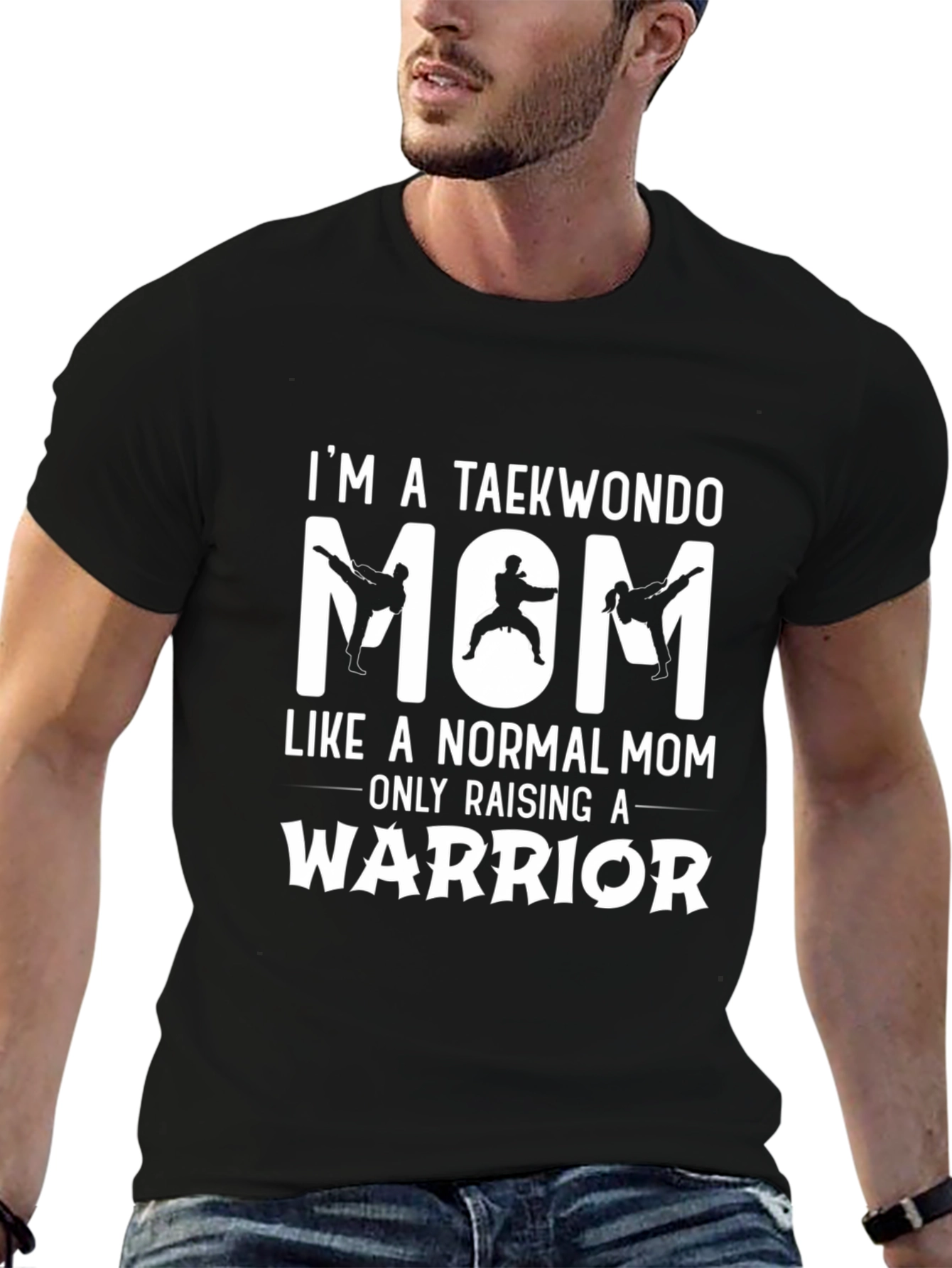 Taekwondo Mom Warrior Graphic T-Shirt