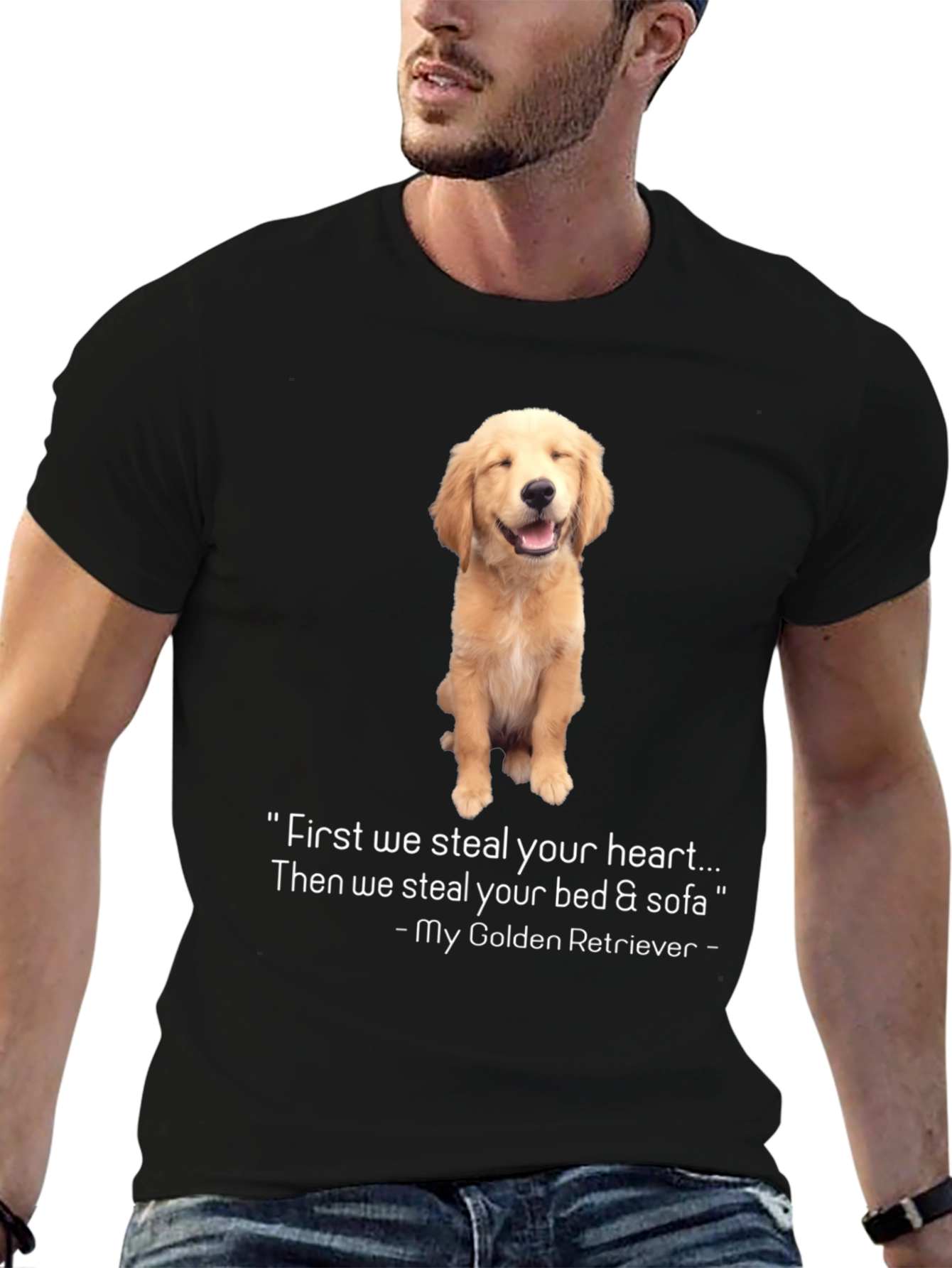 Golden Retriever Heart Stealer T-Shirt