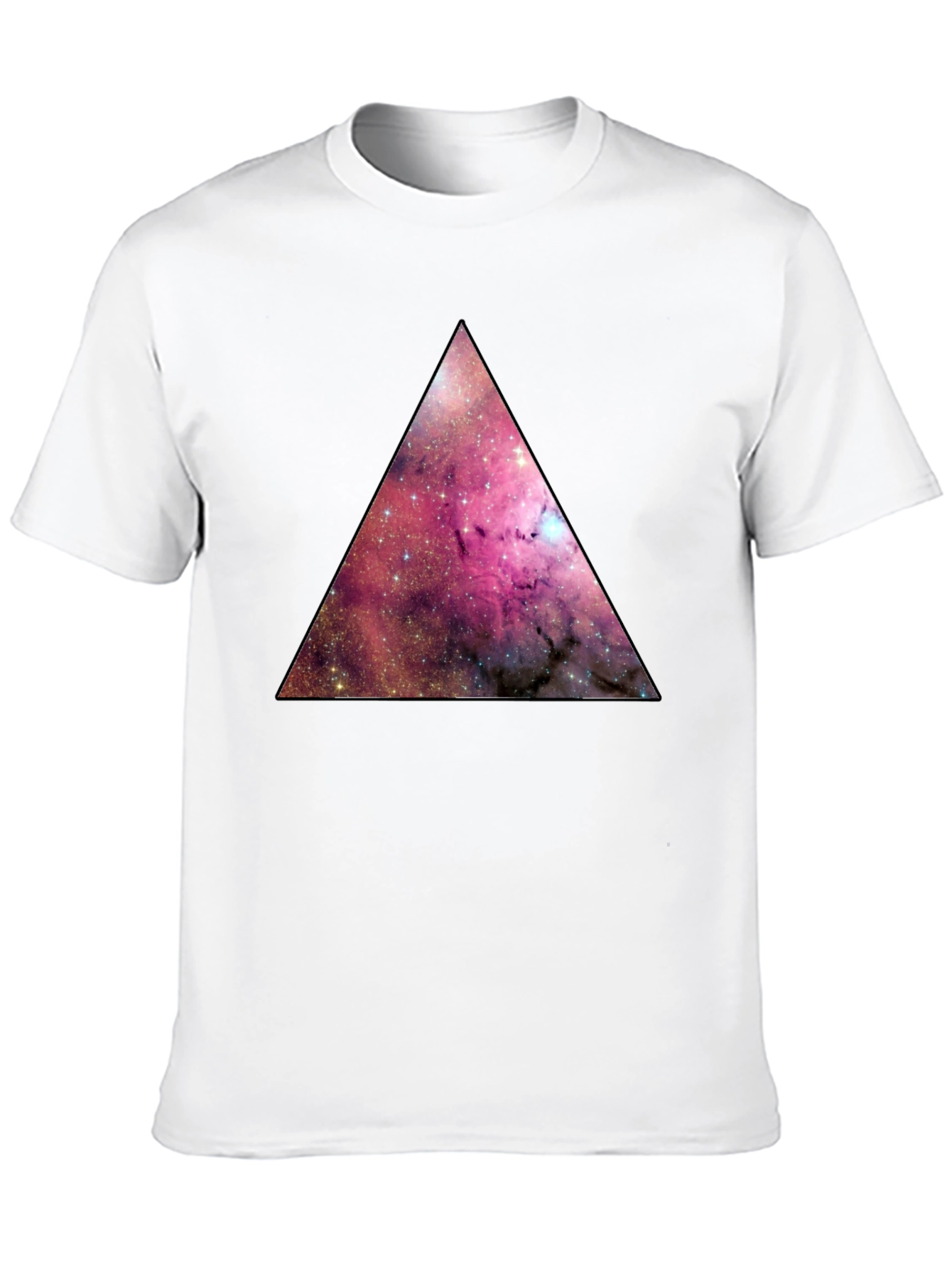 Galaxy Triangle Graphic Tee - Mens Black T-Shirt