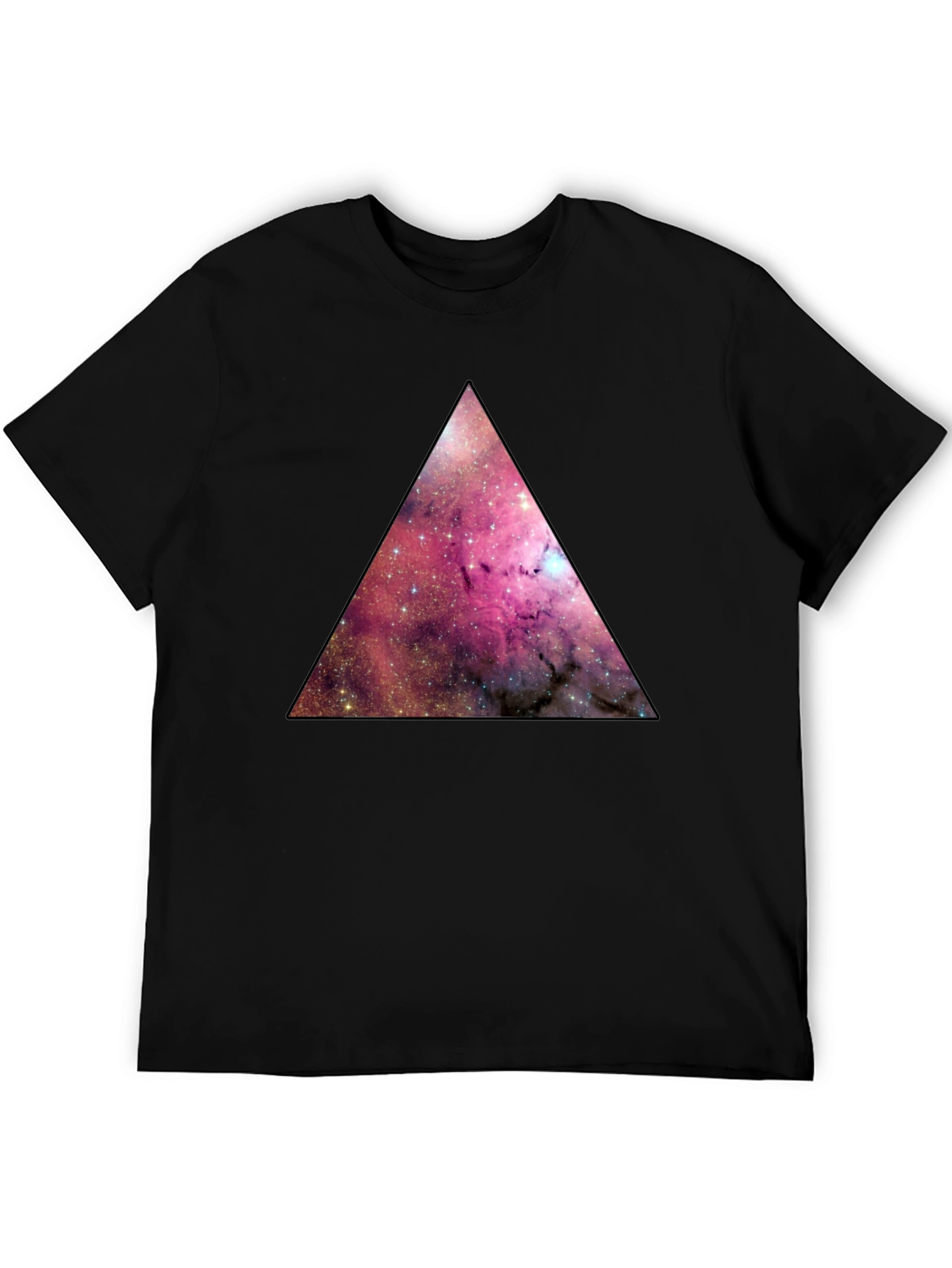 Galaxy Triangle Graphic Tee - Mens Black T-Shirt