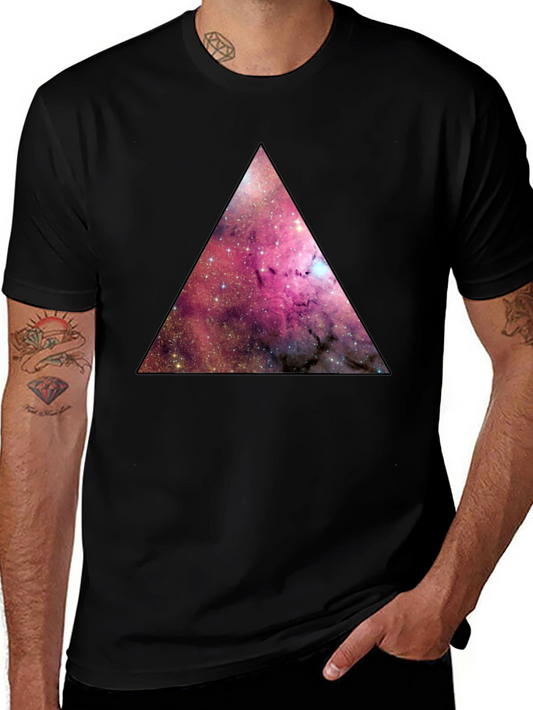 Galaxy Triangle Graphic Tee - Mens Black T-Shirt