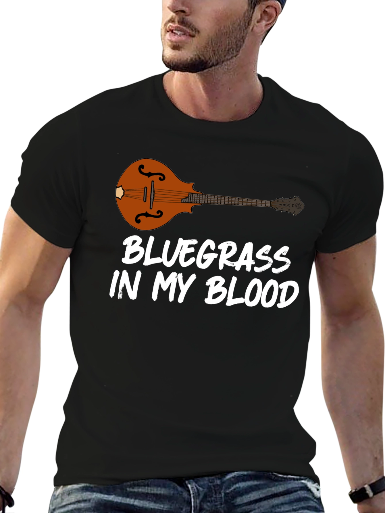 Bluegrass In My Blood T-Shirt Mandolin Music