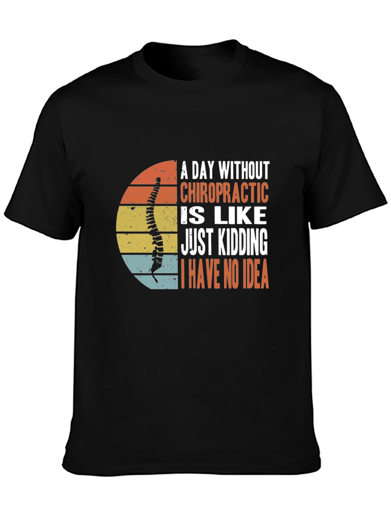 Chiropractic Humor T-Shirt - A Day Without Chiropractic