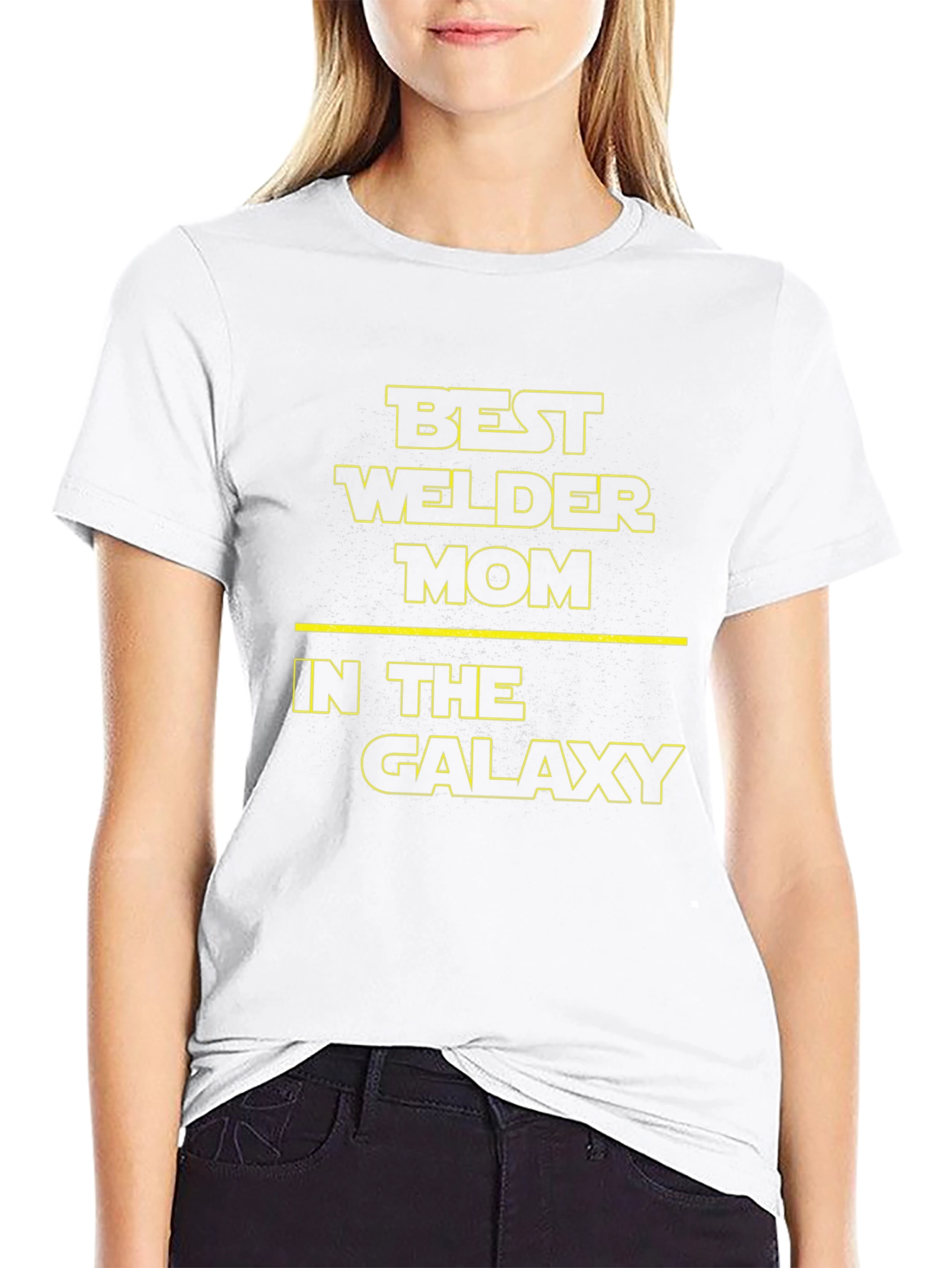 Best Welder Mom T-Shirt - Star Wars Style