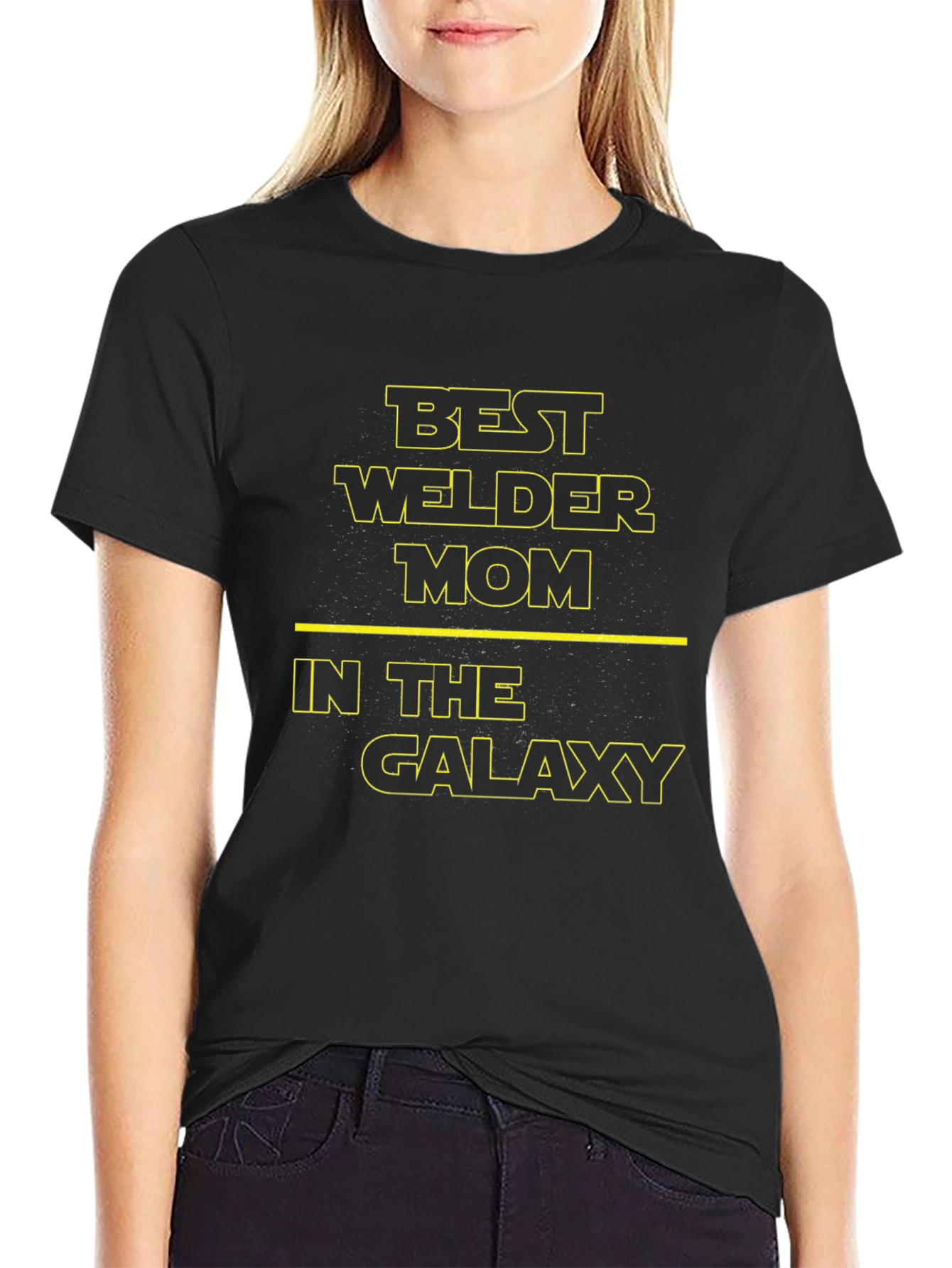 Best Welder Mom T-Shirt - Star Wars Style