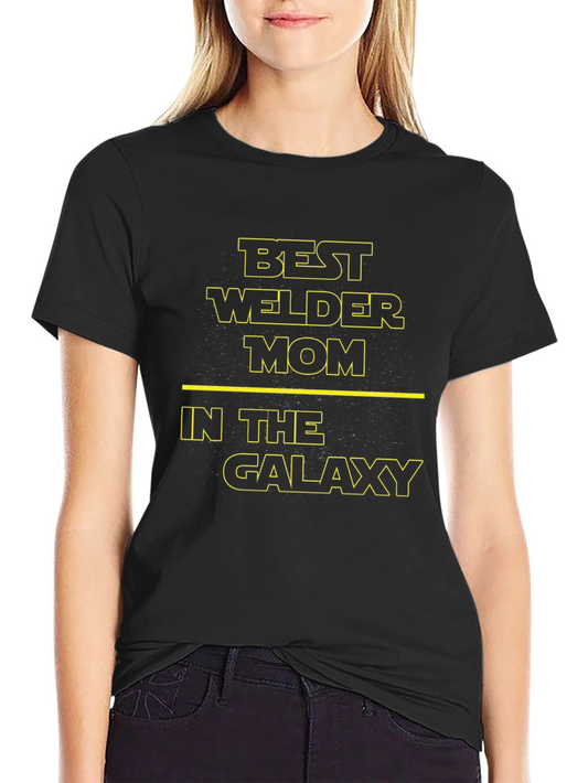Best Welder Mom T-Shirt - Star Wars Style
