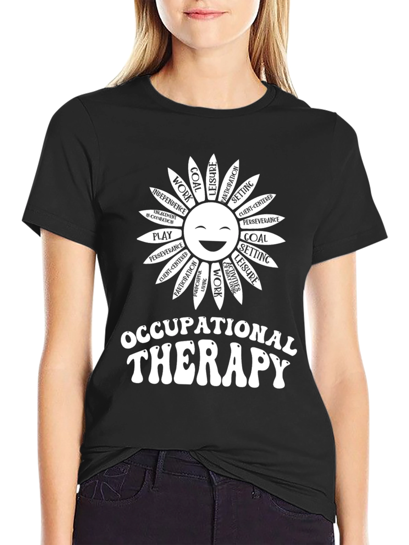 Occupational Therapy T-Shirt - Sunflower Design