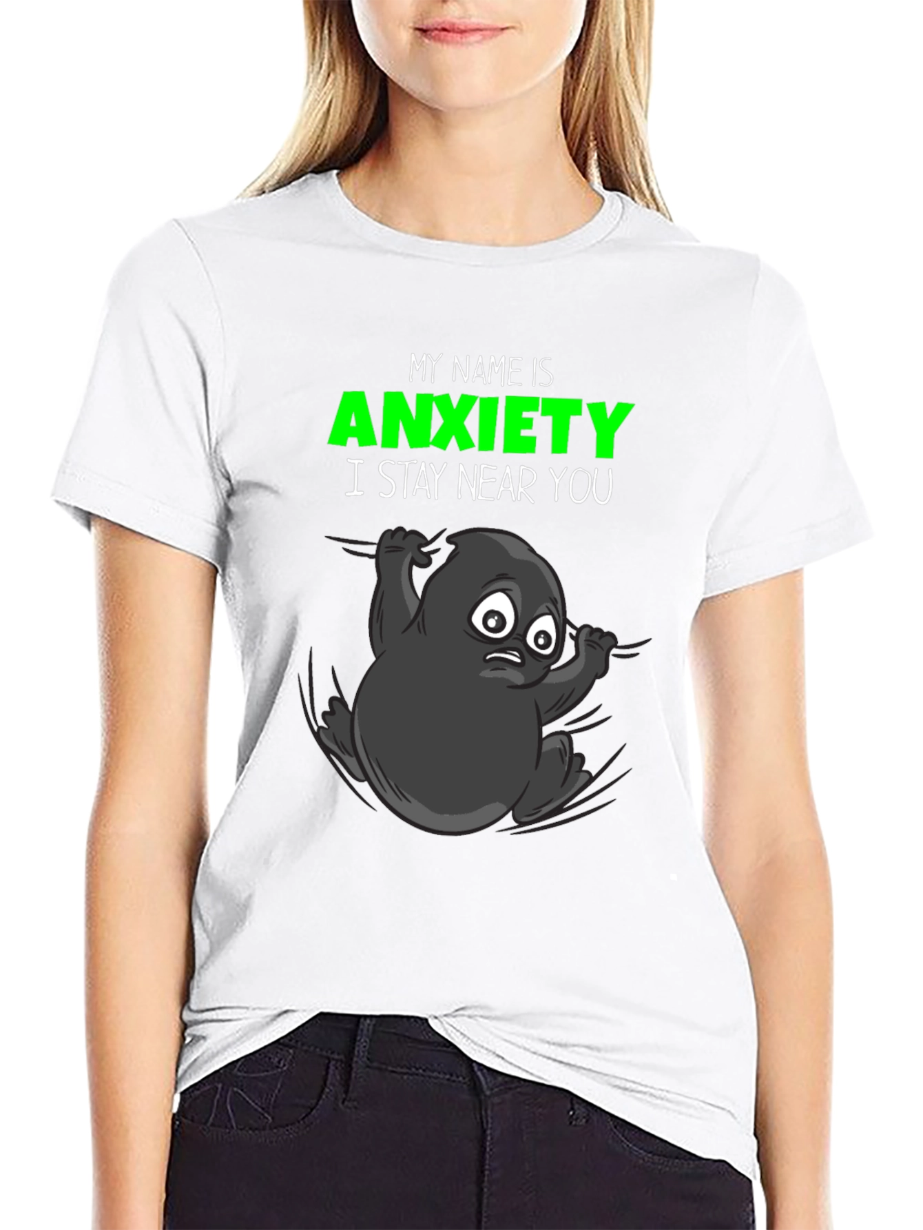 Anxiety T-Shirt: Funny Graphic Tee Stay Near You