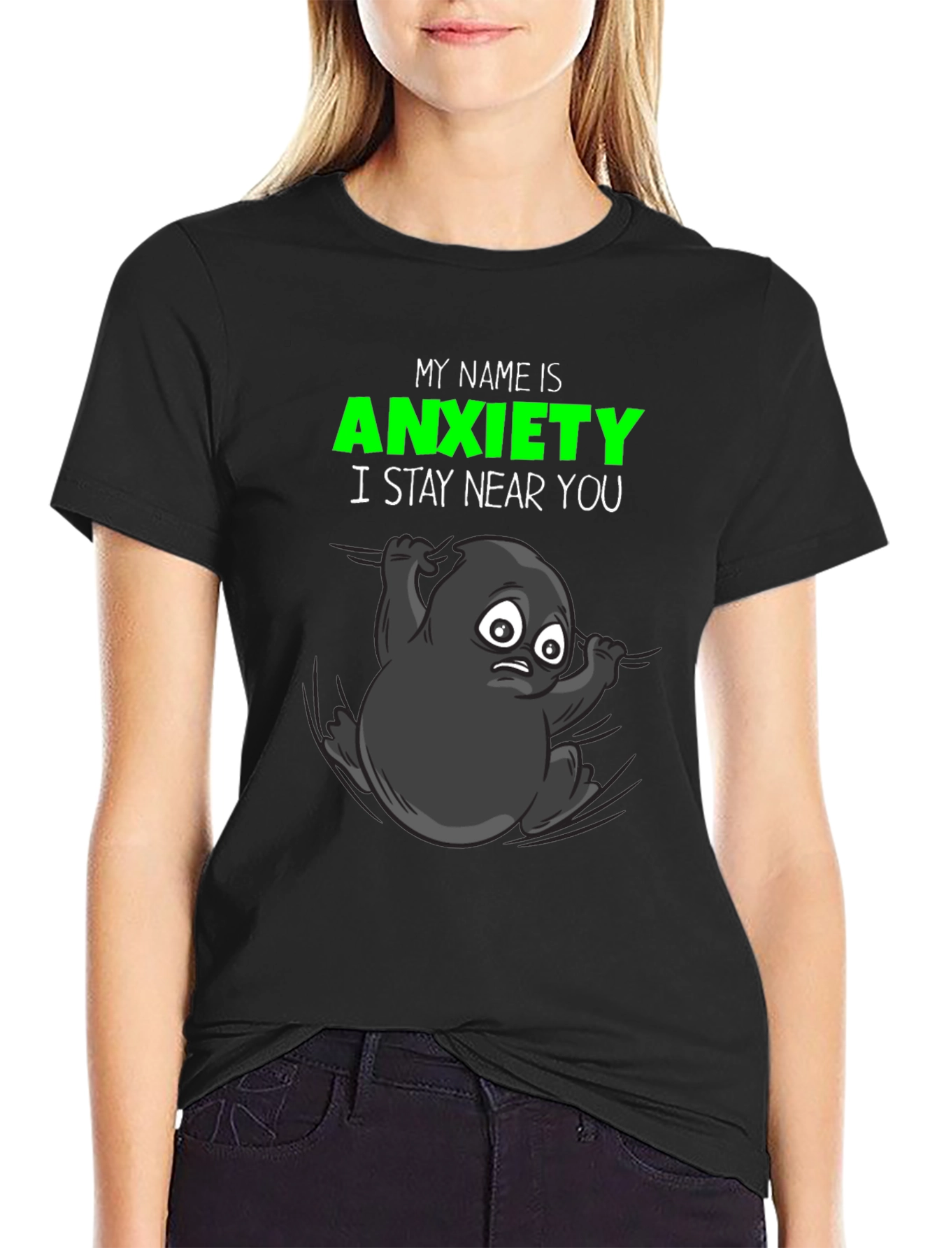 Anxiety T-Shirt: Funny Graphic Tee Stay Near You