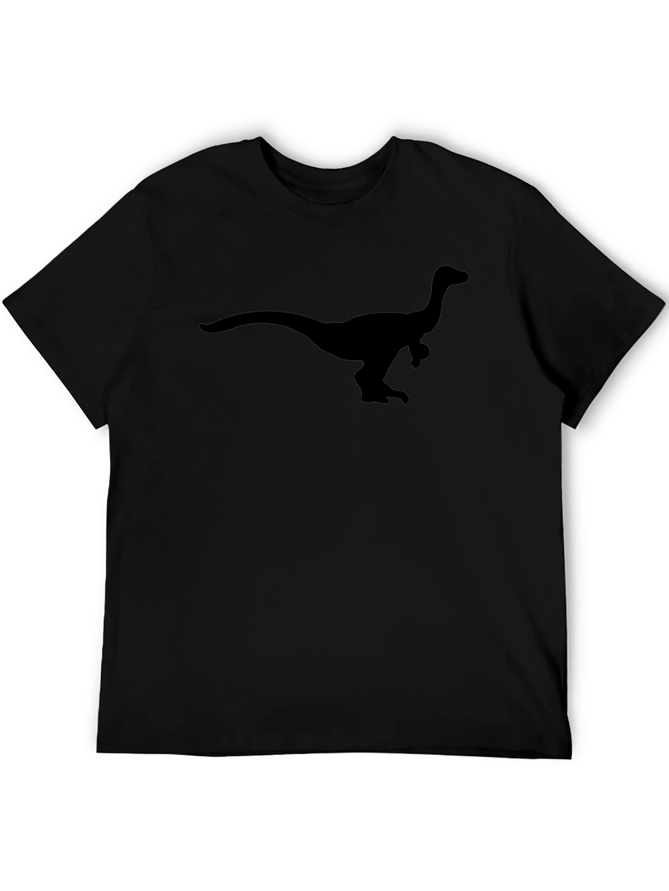 Dinosaur Silhouette T-Shirt - Classic Black Tee
