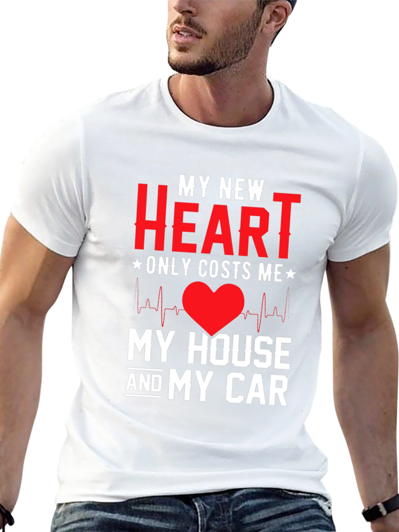 My New Heart Novelty Graphic Tee
