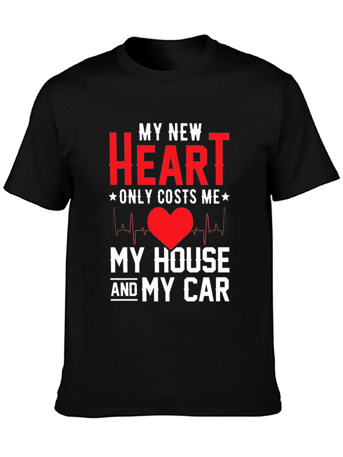 My New Heart Novelty Graphic Tee