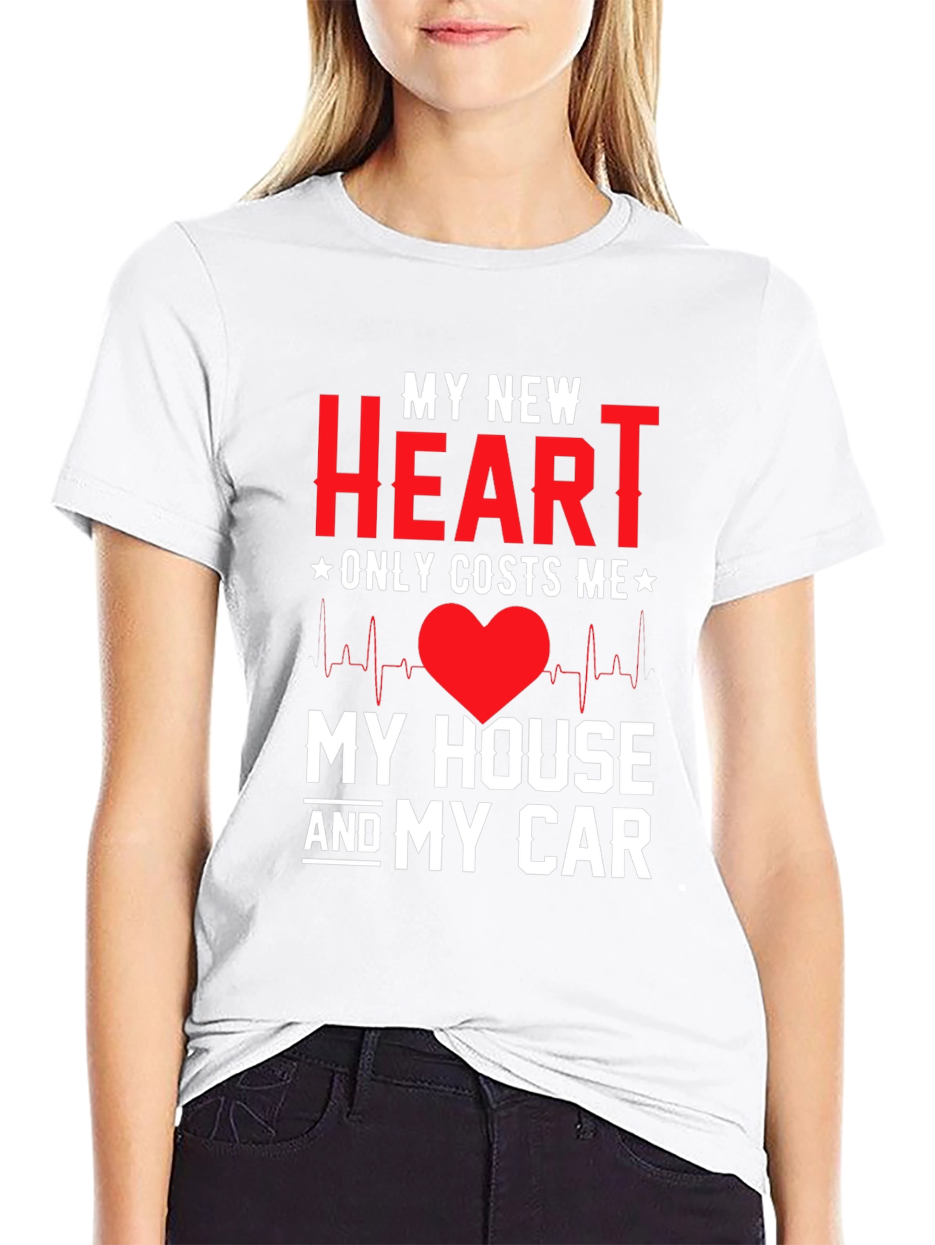 My New Heart Novelty Graphic Tee