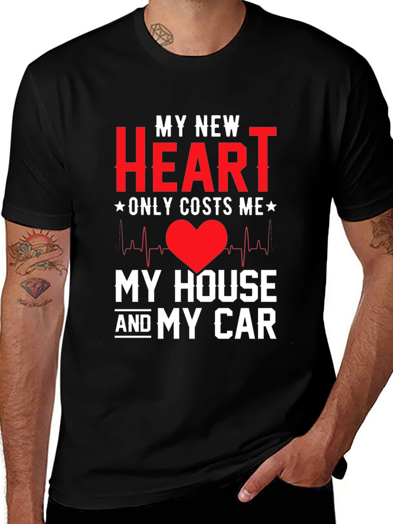My New Heart Novelty Graphic Tee