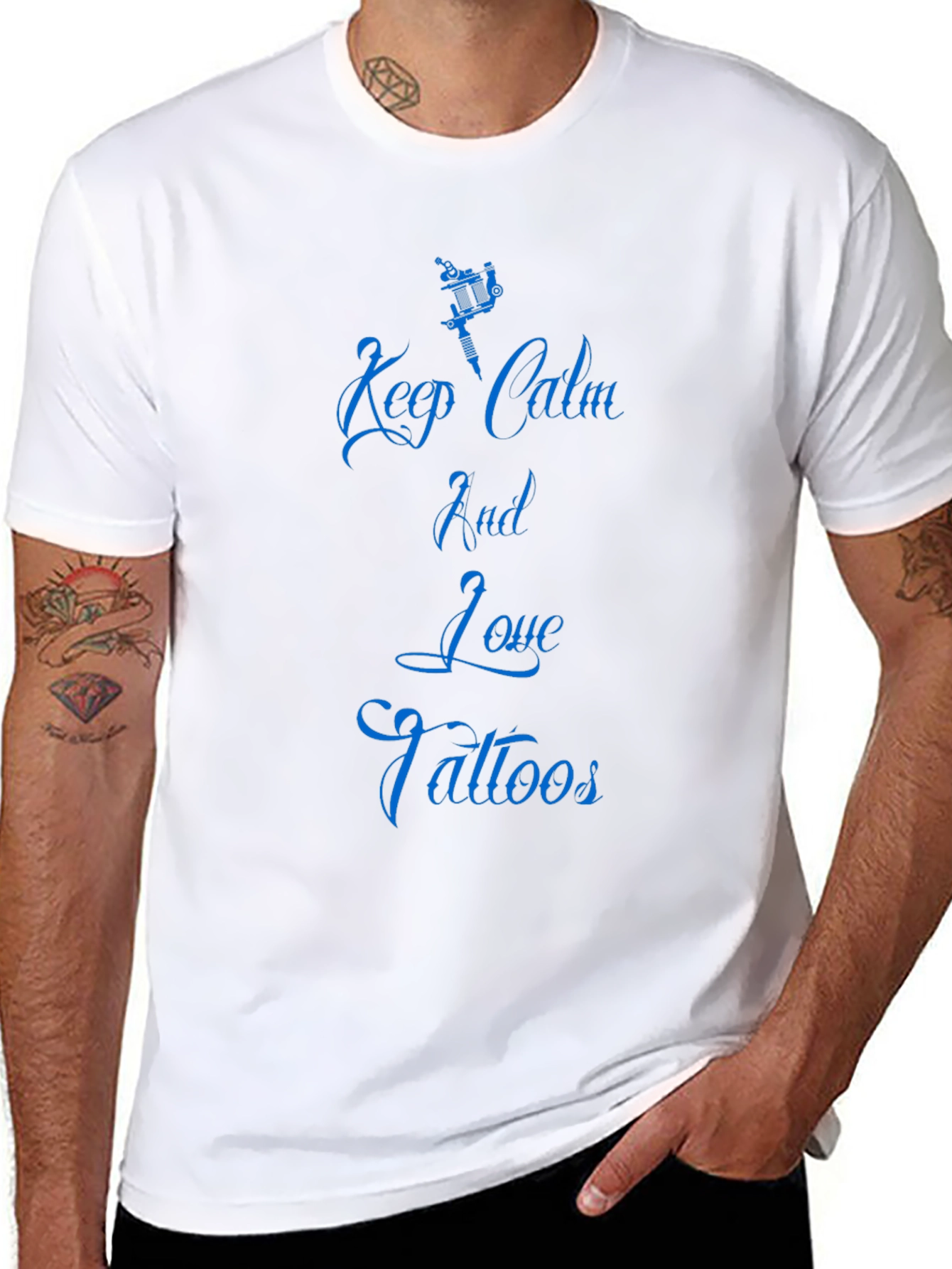 Keep Calm & Love Tattoos Black Tee