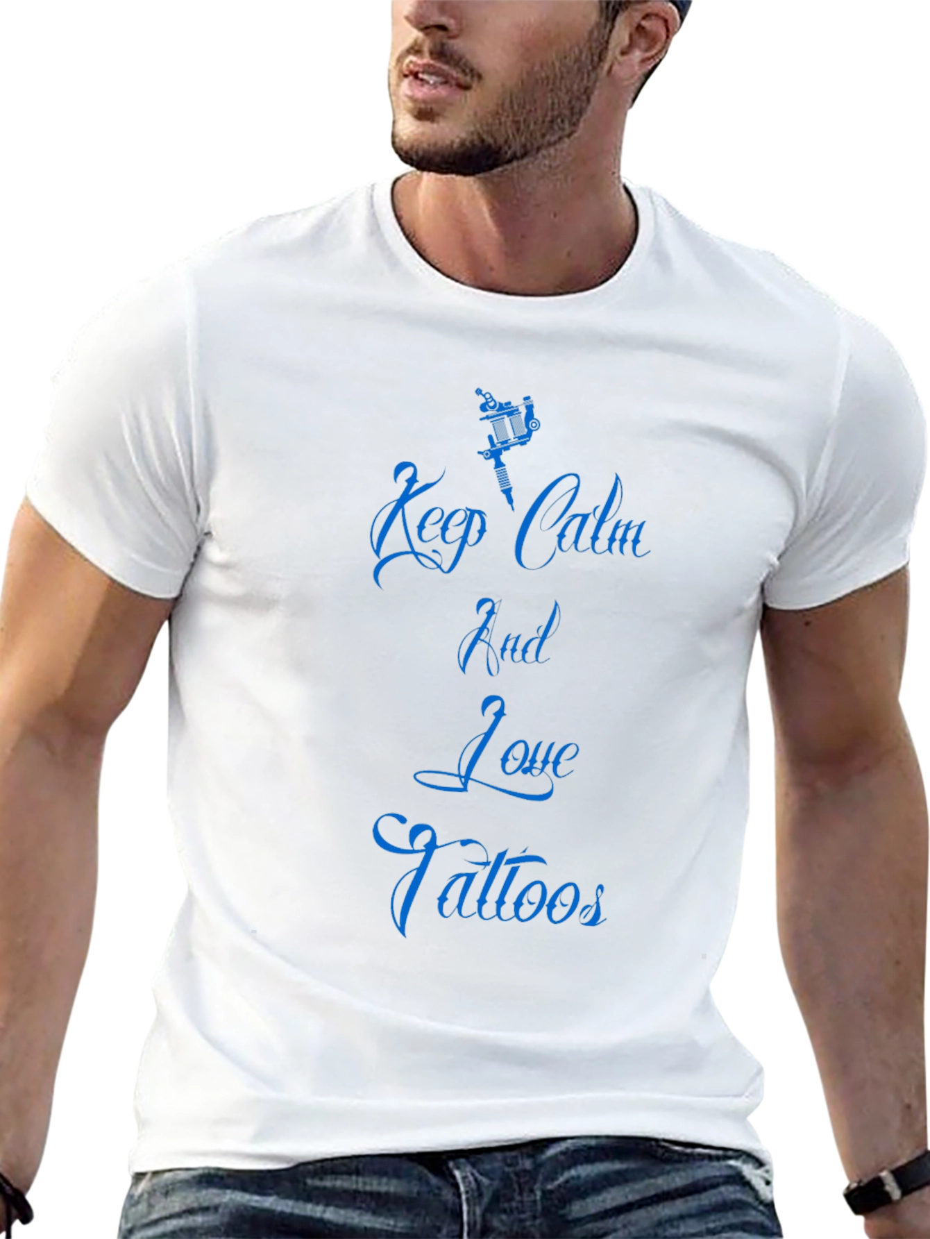 Keep Calm & Love Tattoos Black Tee