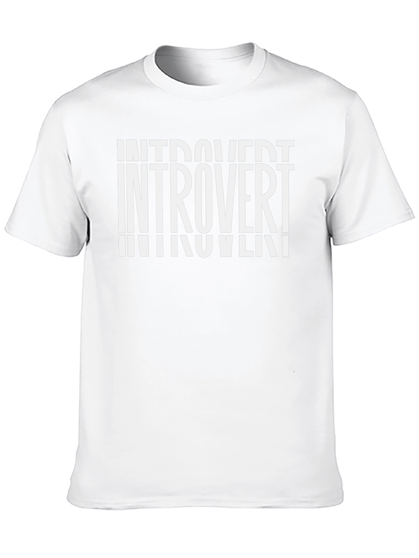 Introvert Graphic Tee - Soft Cotton Black T-Shirt