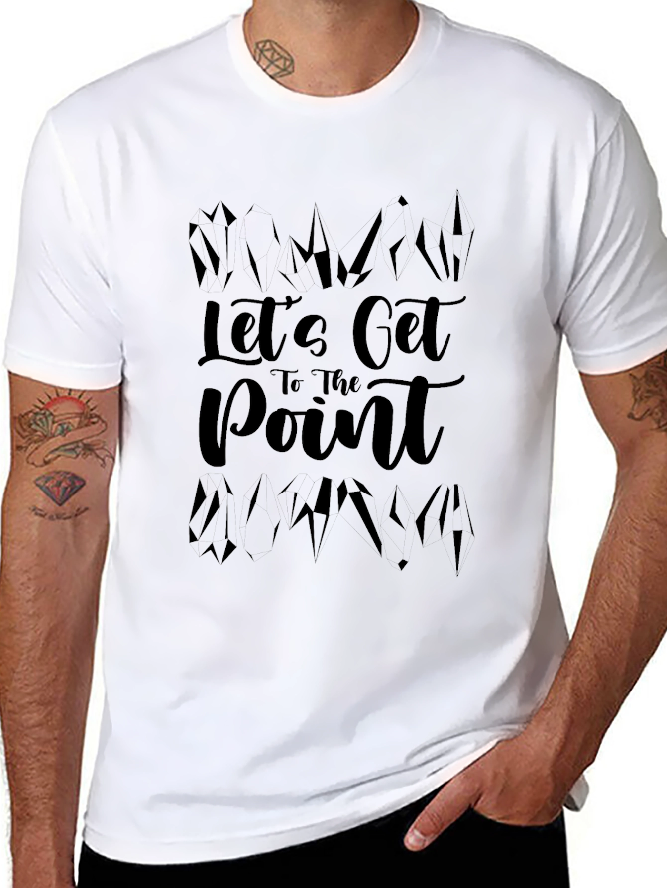 Lets Get to the Point Black T-Shirt