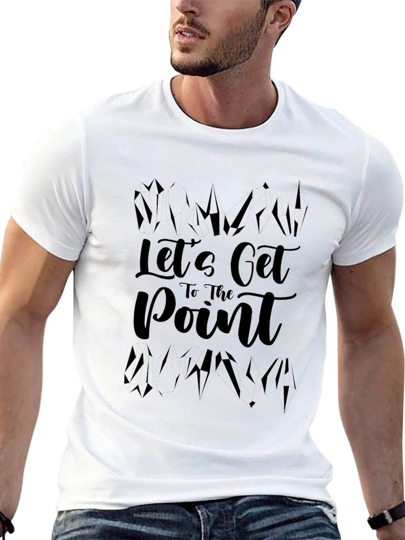 Lets Get to the Point Black T-Shirt
