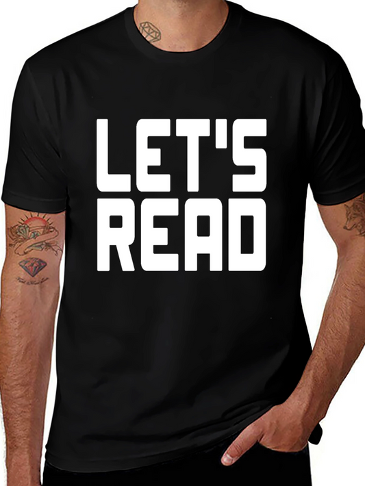 Lets Read Black T-Shirt