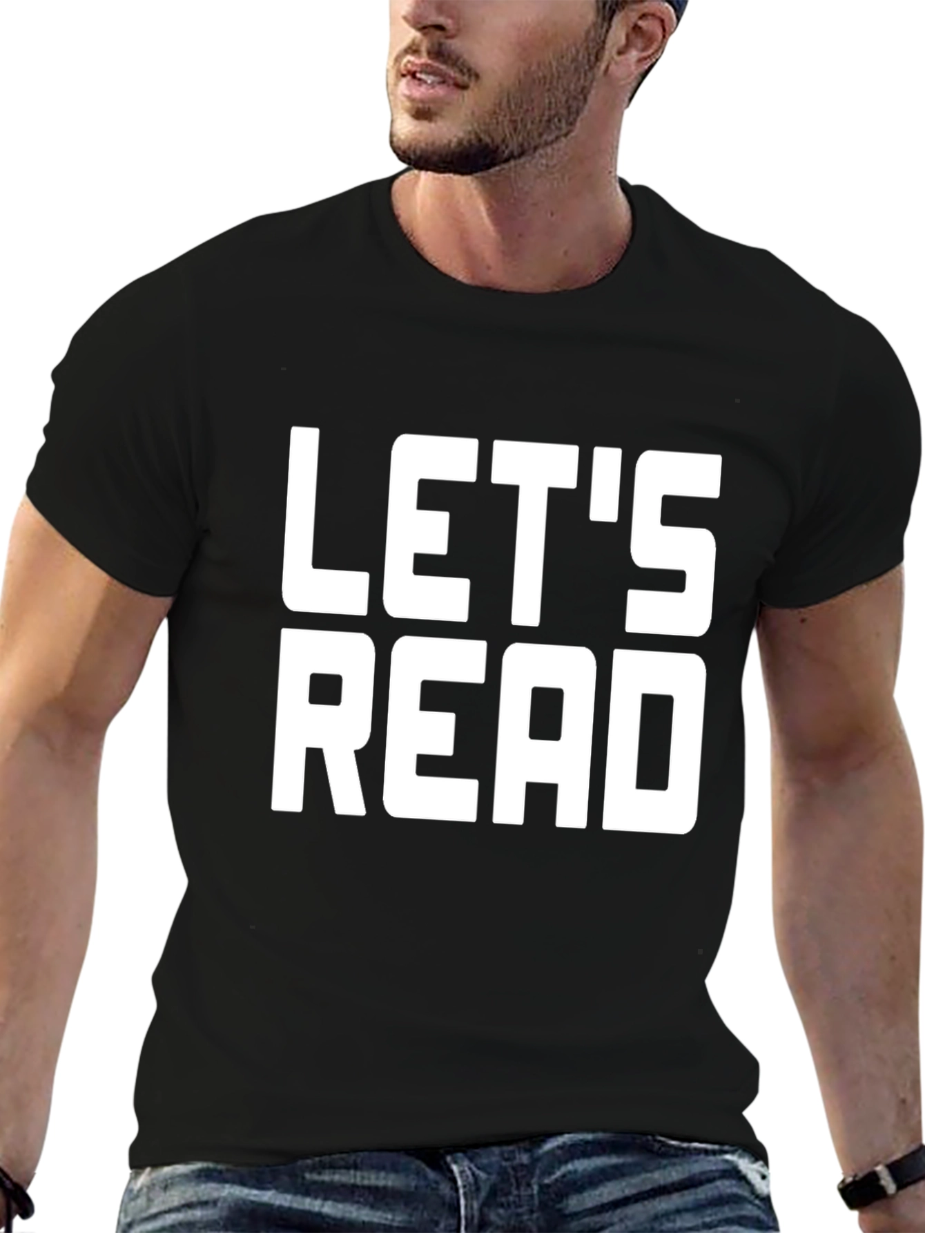 Lets Read Black T-Shirt